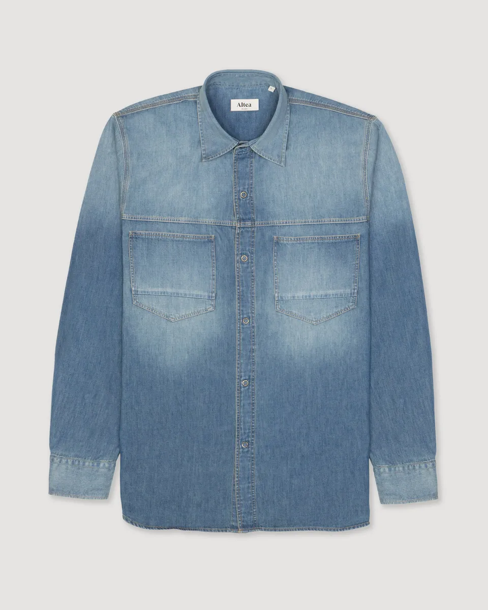 Altea Sendell camicia denim cotone taschini