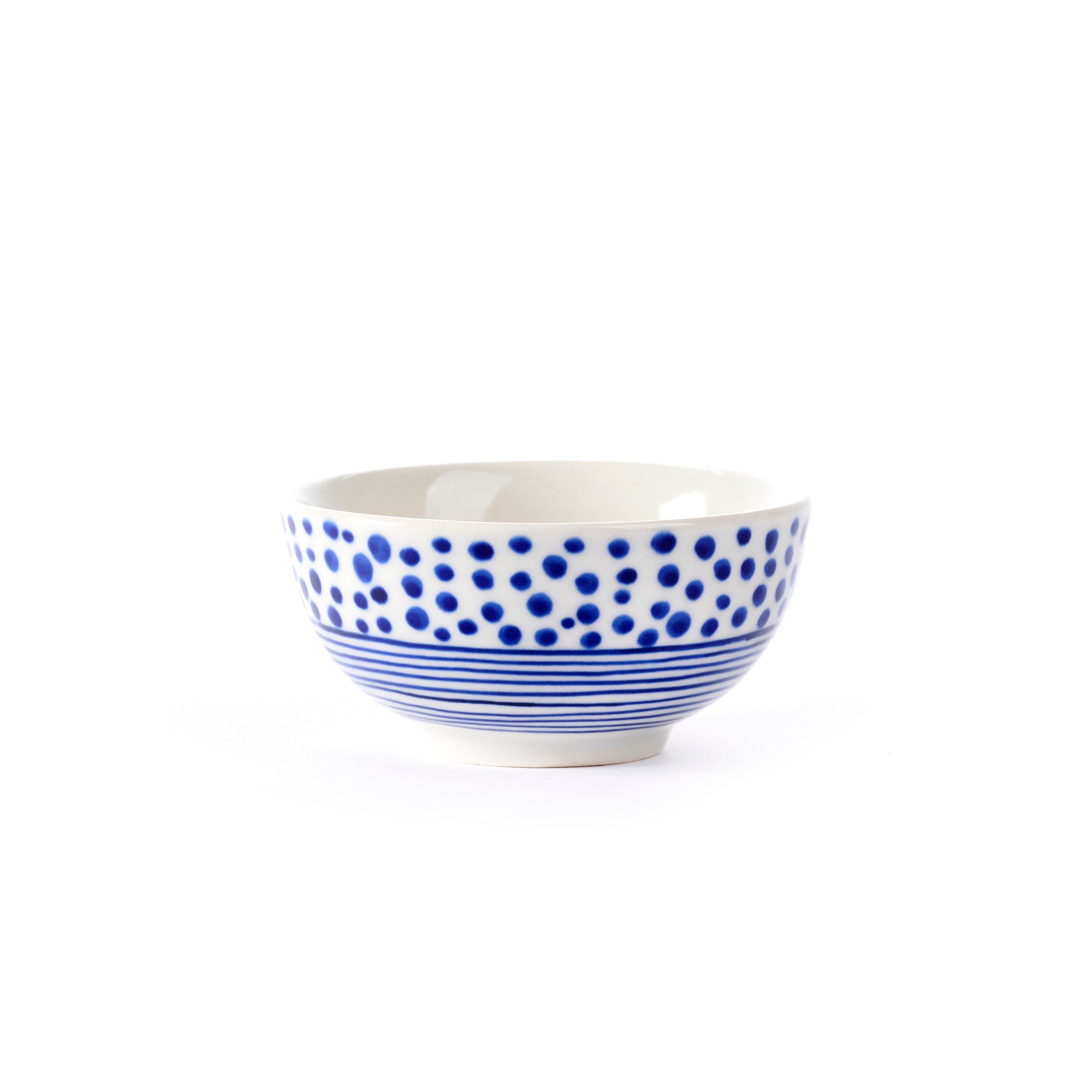 On Earth Cooperative Collection Dot Stripes ciotolina blu dia 9 cm