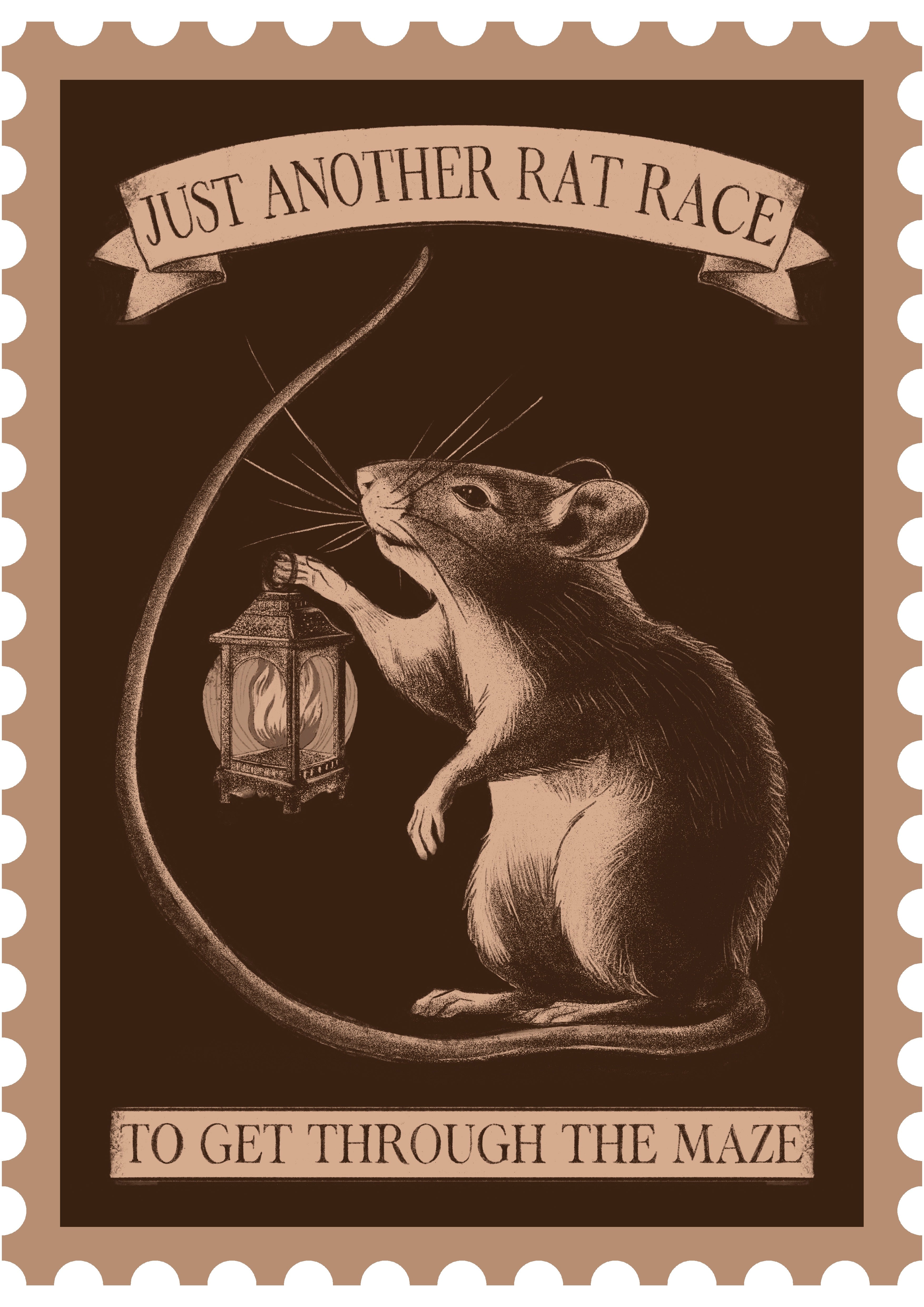 GiglioTigrato The Mouse poster carta 200gr Super A3