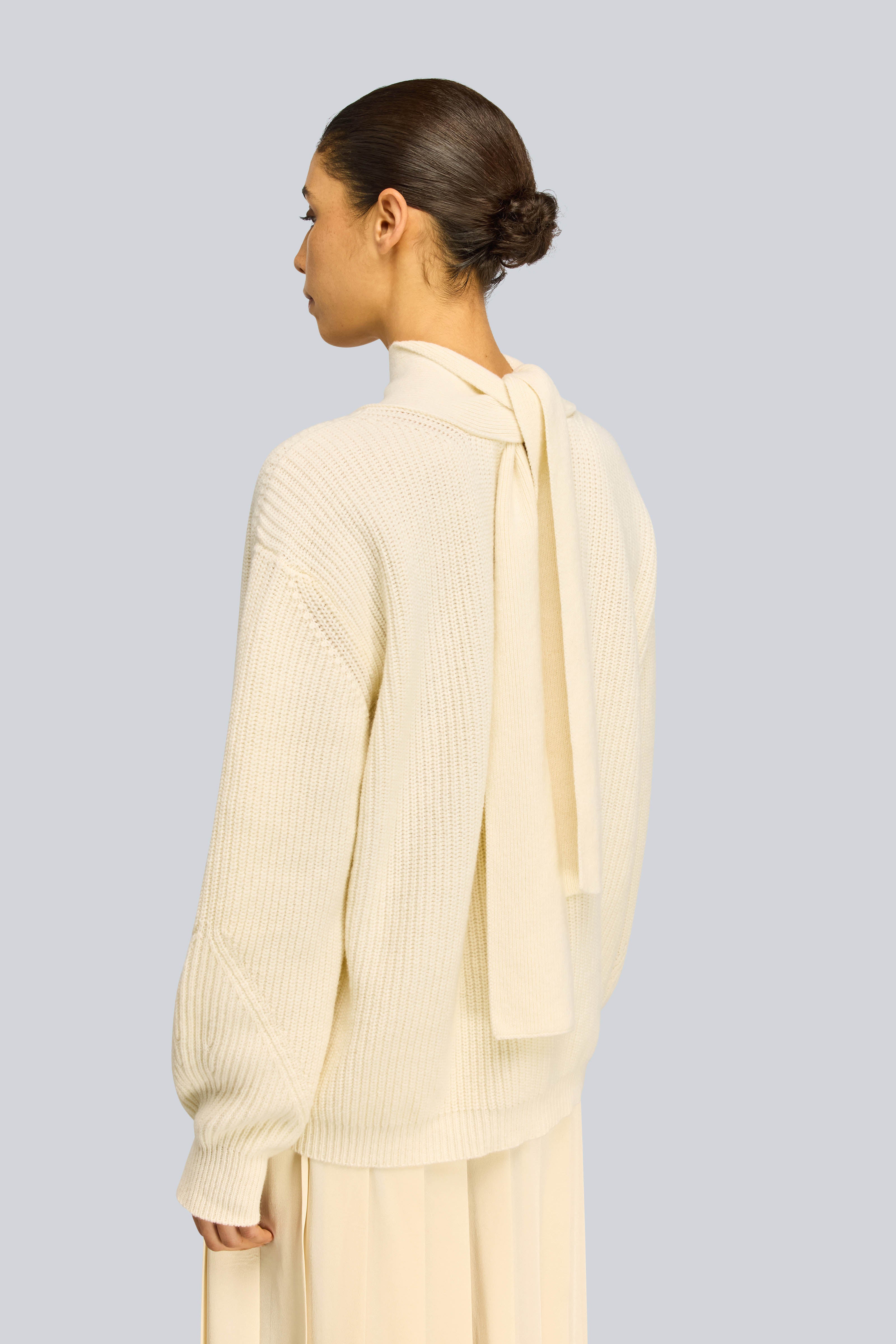 Semicouture Frieda maglia off white punto pannocchia