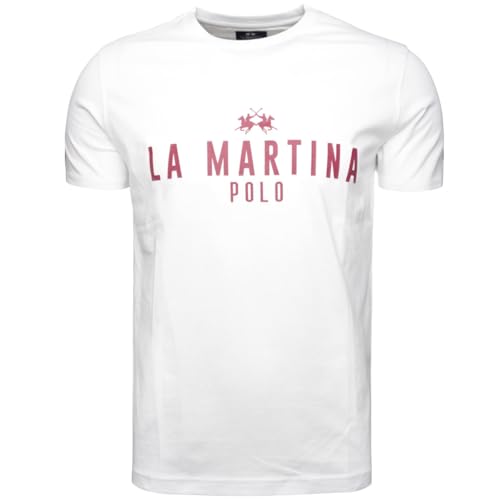 La Martina MAR322 JS206 t-shirt uomo L cotone