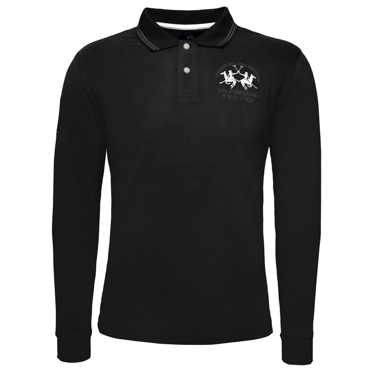 La Martina XMP307 Polo manica lunga bianca XL