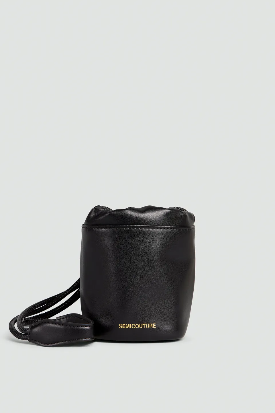 Semicouture Serena CNTX27 mini secchiello nero tracolla
