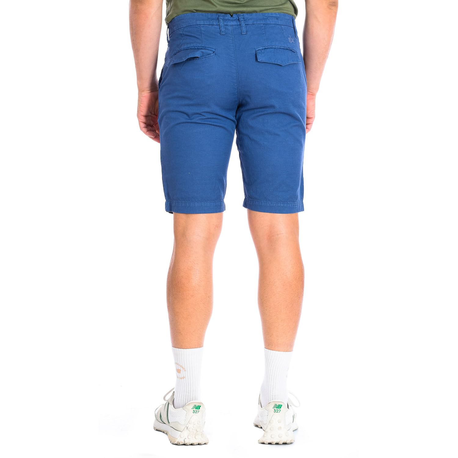 La Martina RMB008-TL257 bermuda uomo lino elasticizzato