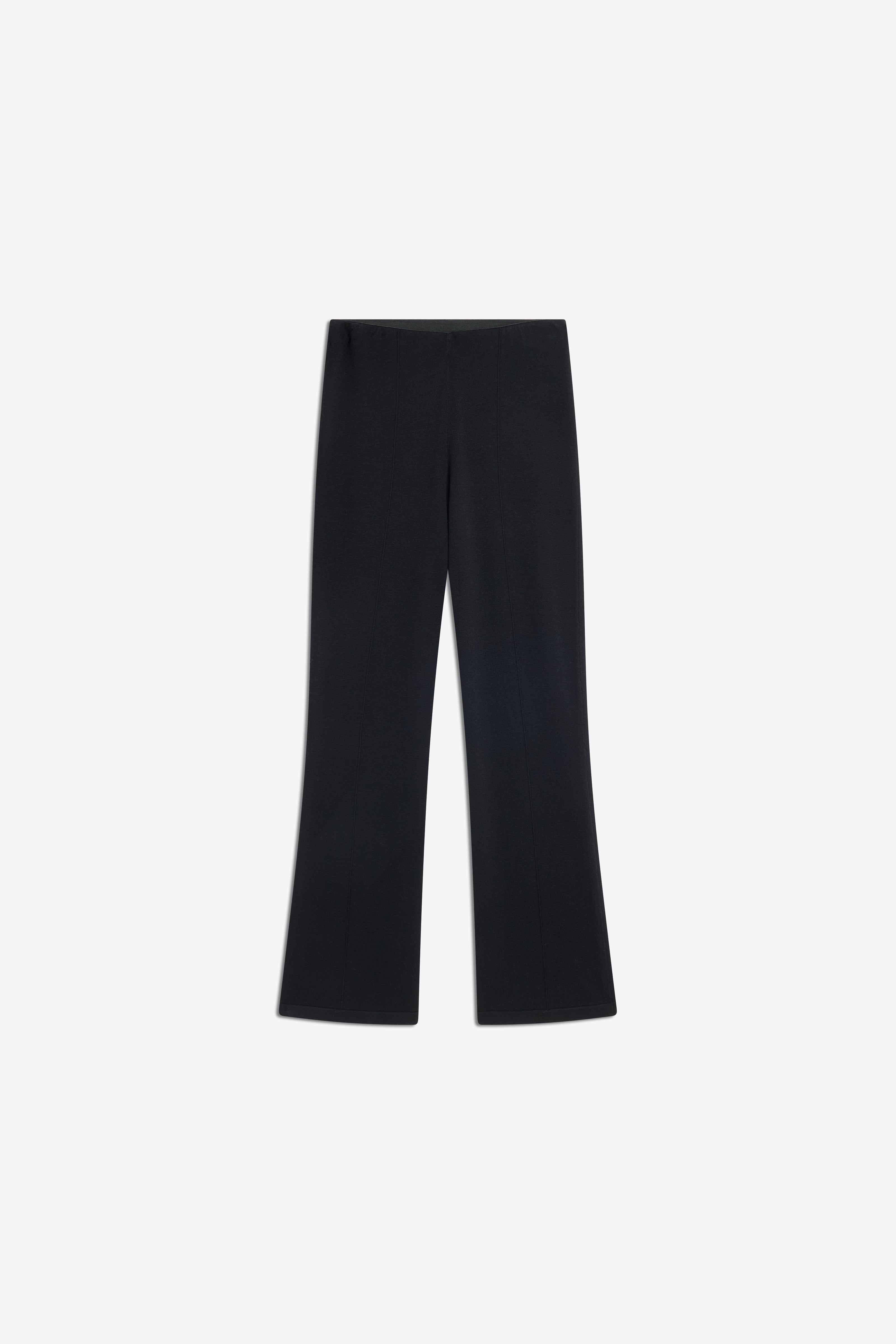 Semicouture Korinne pantalone viscosa nero caviglia