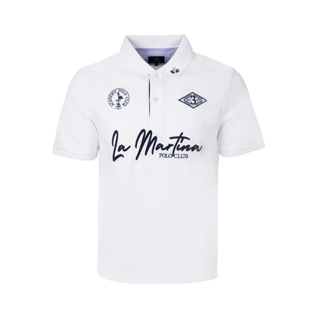 La Martina MCP301 polo uomo cotone logo