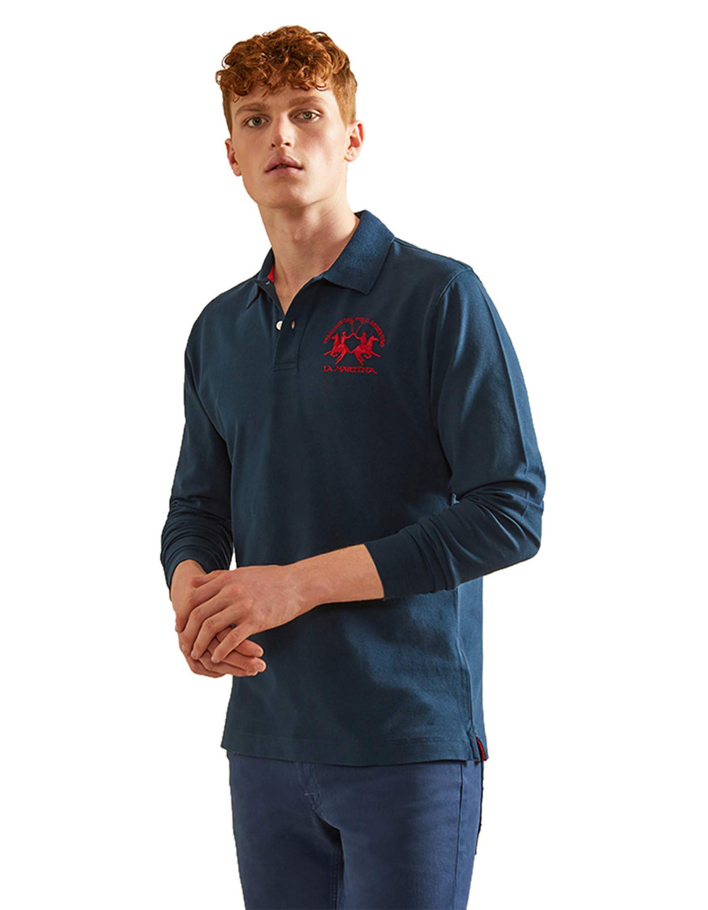 La Martina Regular Fit Polo manica lunga Navy taglia L