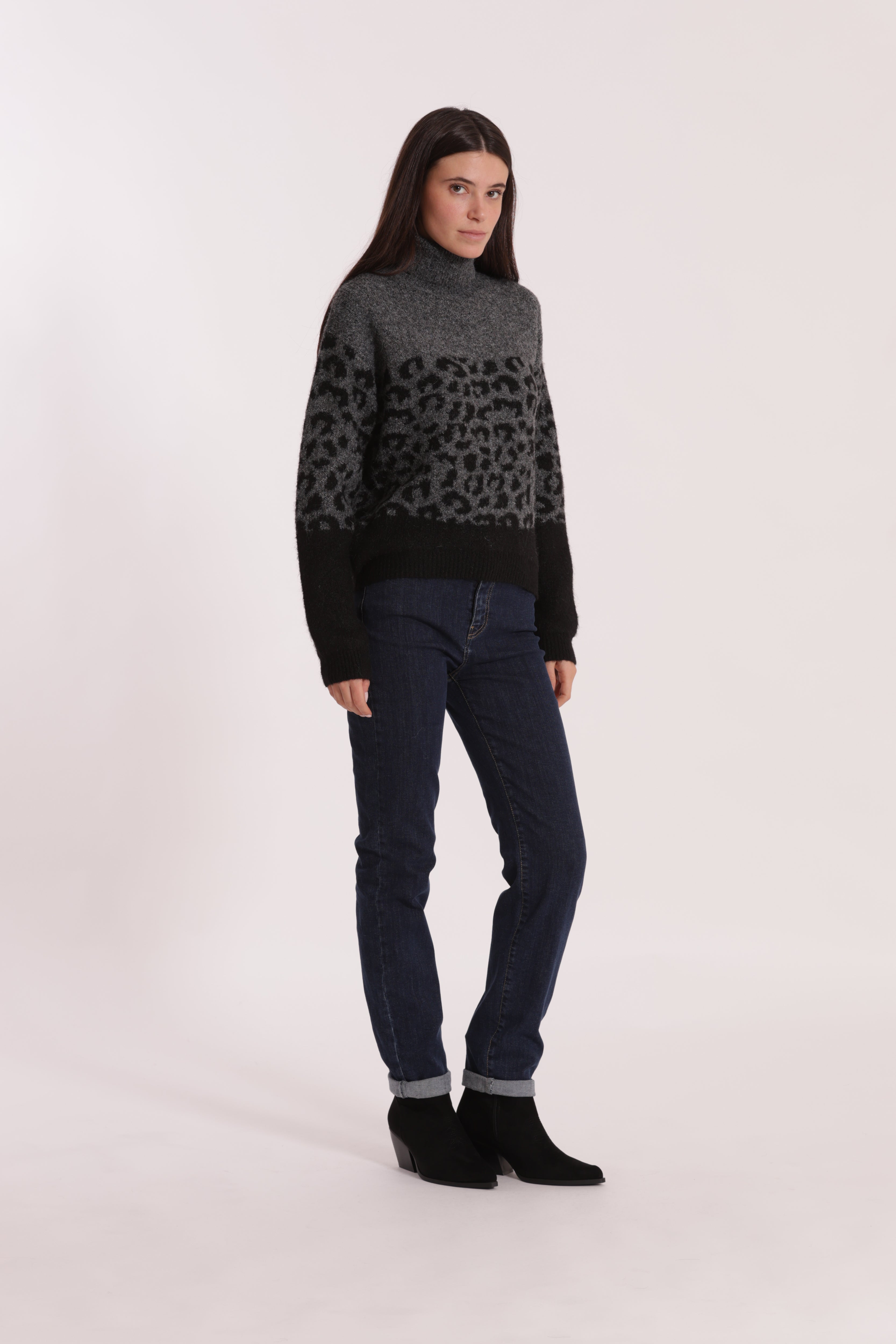 Mimi Mua Jeans Sigaretta jeans nero elasticizzato
