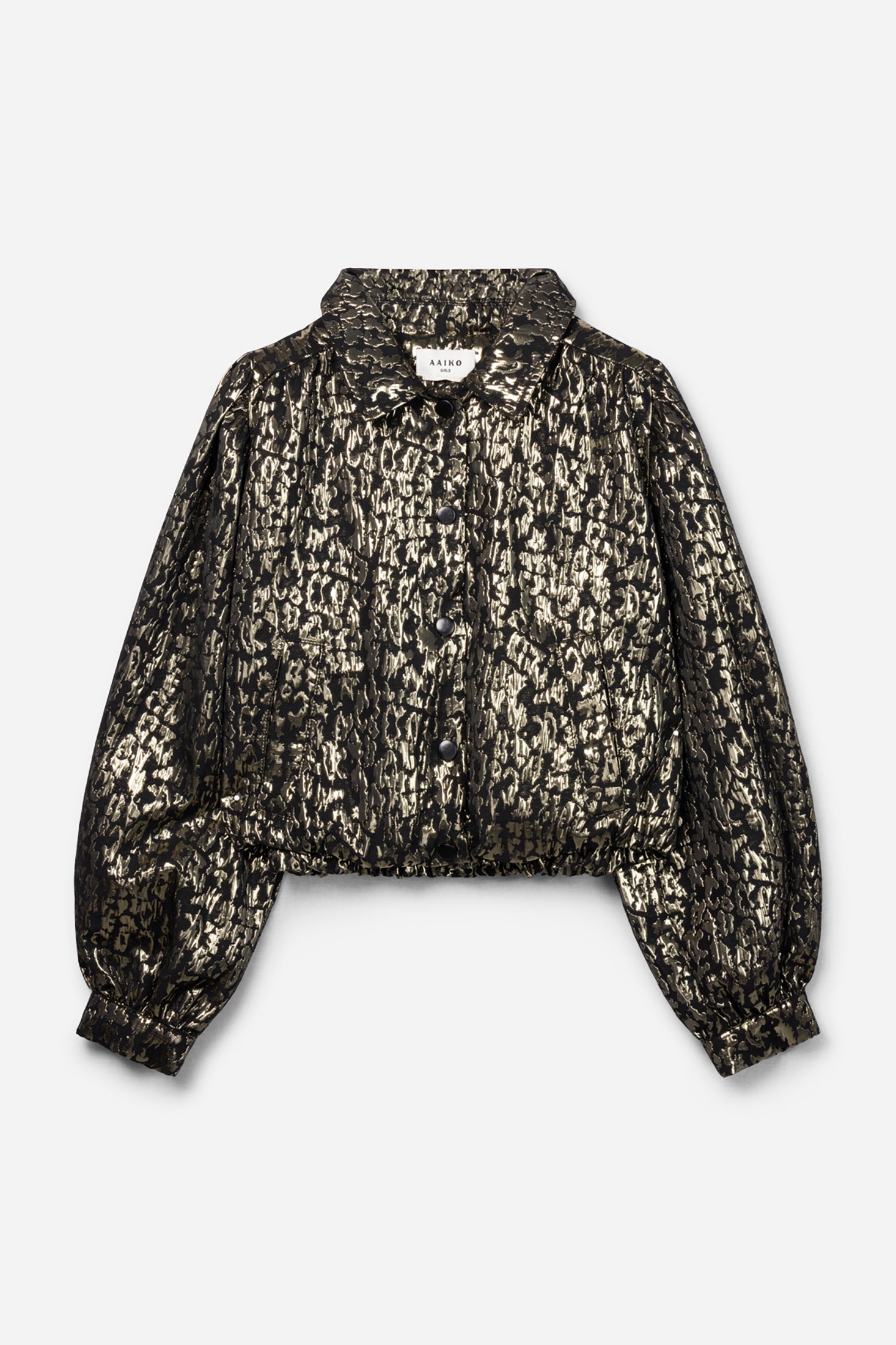 Aaiko Sandy giacca oro jacquard corta