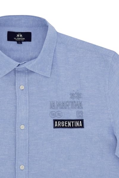 La Martina MCC603 TL141 camicia uomo cotone