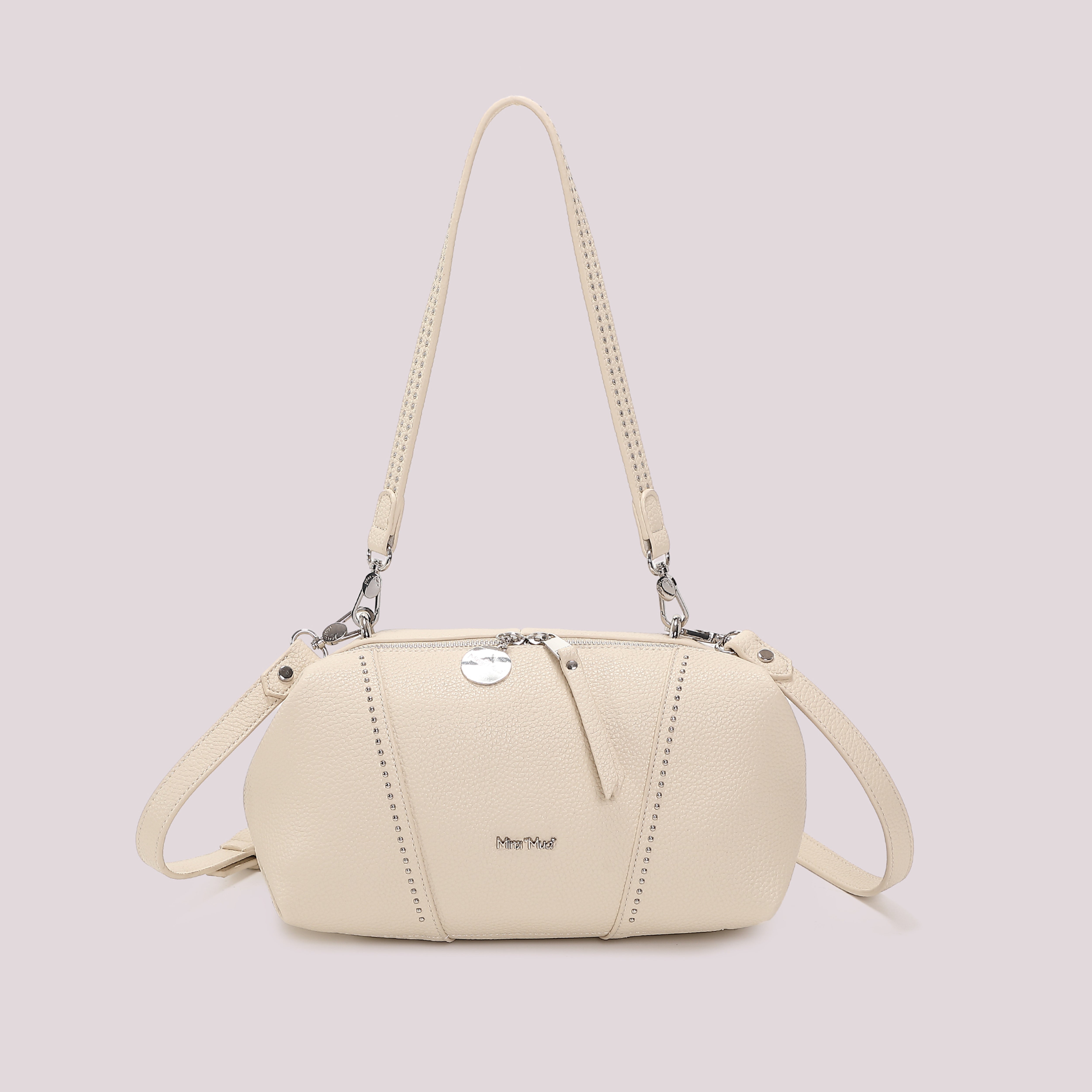 Mimi Mua Borsa a Spalla Piccole Borchie Ecopelle