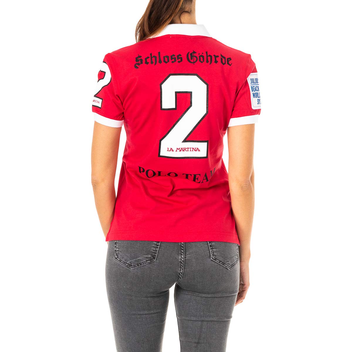 La Martina 2WPG77 polo donna taglia L cotone elasticizzato