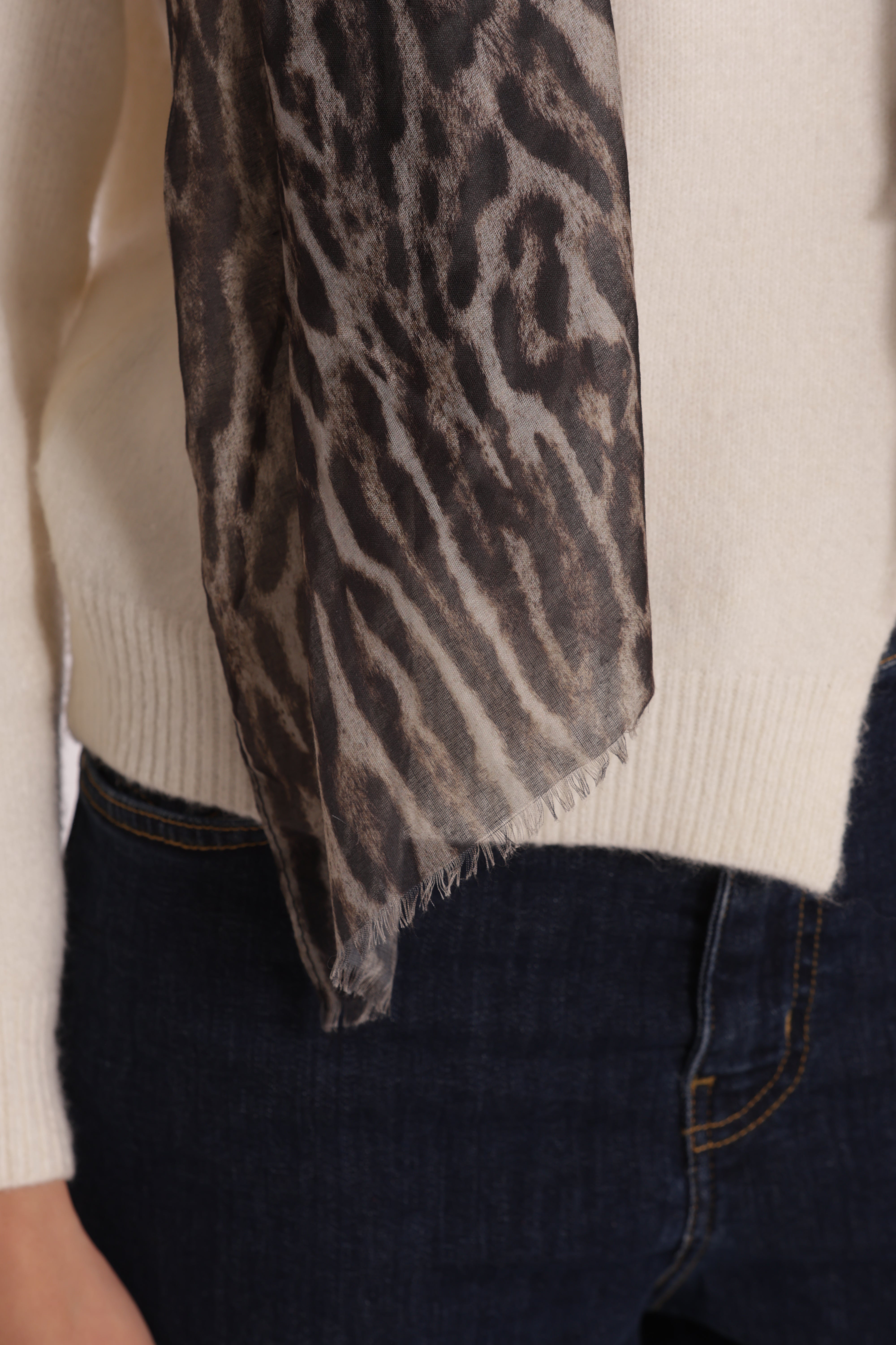 Mimi Mua Foulard Fantasia Animalier Burgundy 180x80 cm