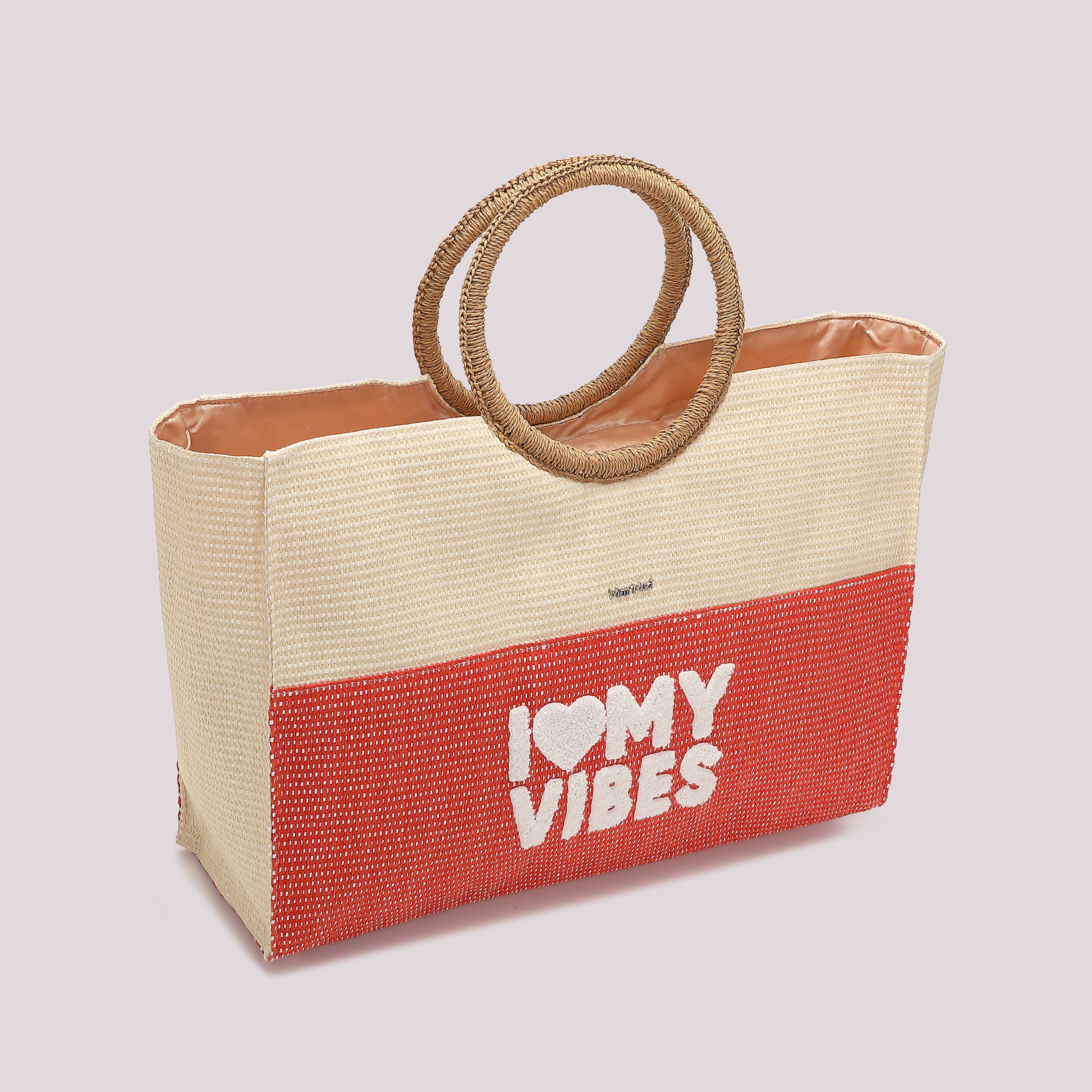 Mimi Mua I Love My Vibes Shopper Corallo Borsa