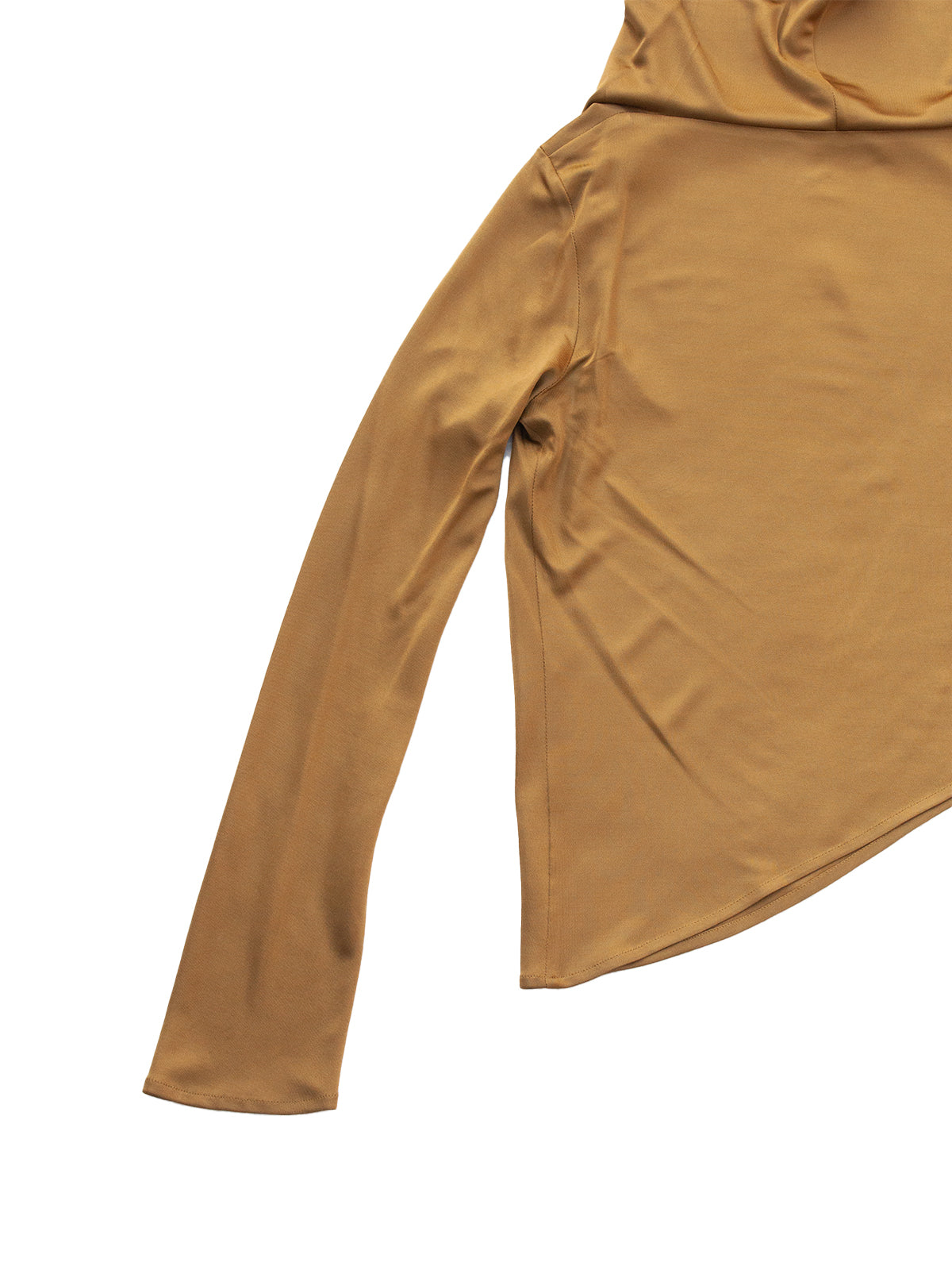 GiglioTigrato Bombay top viscosa ocra con cappuccio