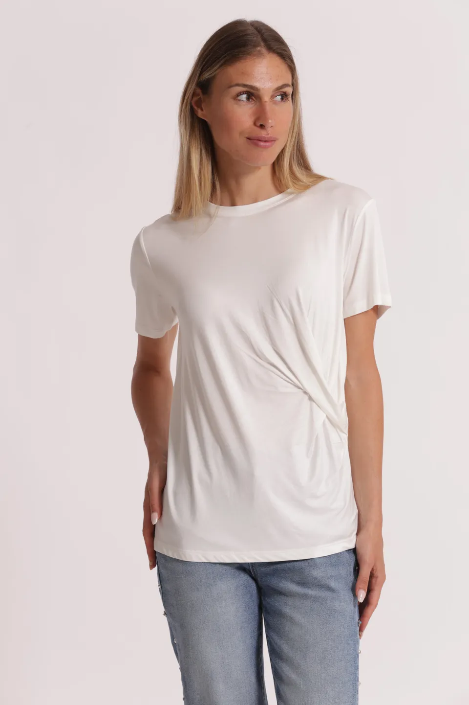 Mimi Mua T-Shirt Arriccio Laterale maglietta viscosa