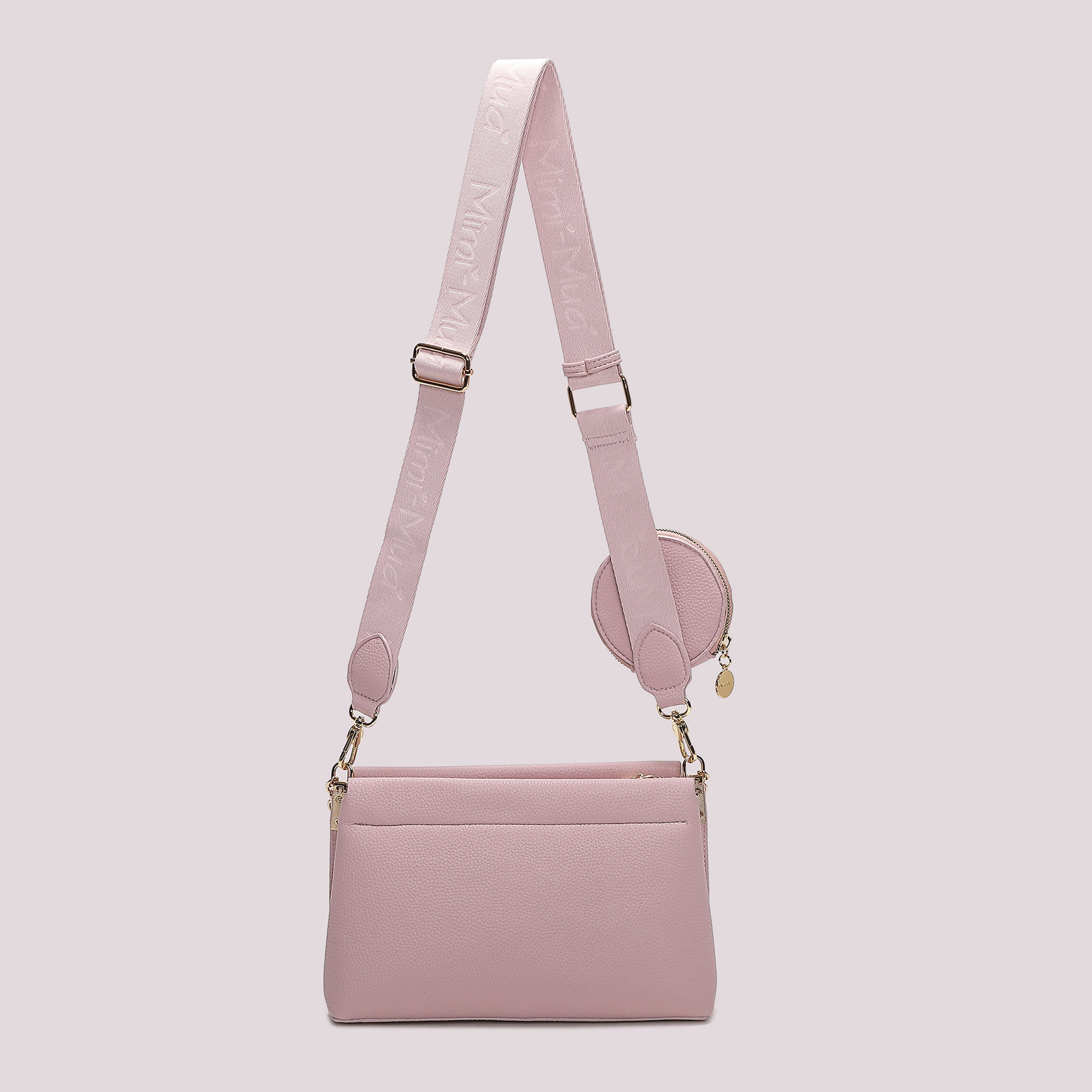 Mimi Mua Borsa Tracolla Dettaglio Appeso Panna