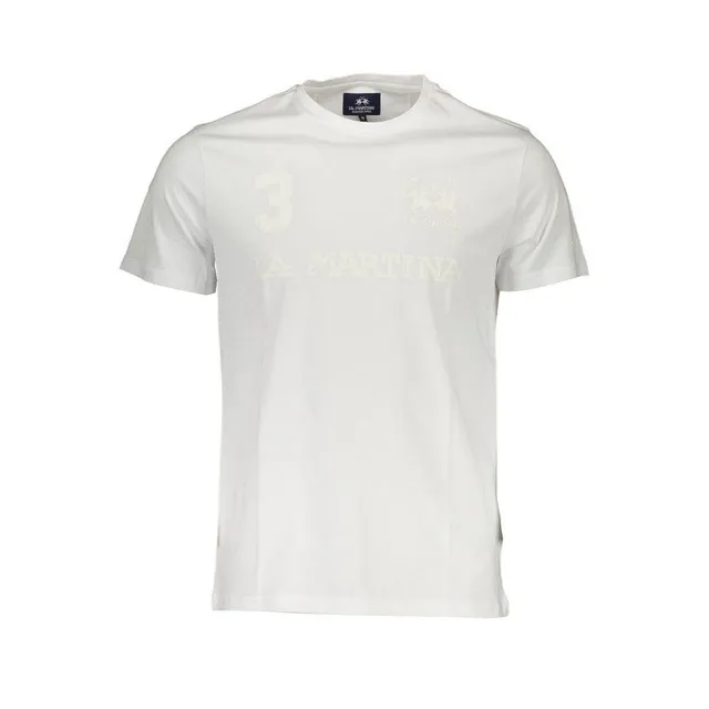 La Martina XMR311-JS206 t-shirt uomo bianca XL