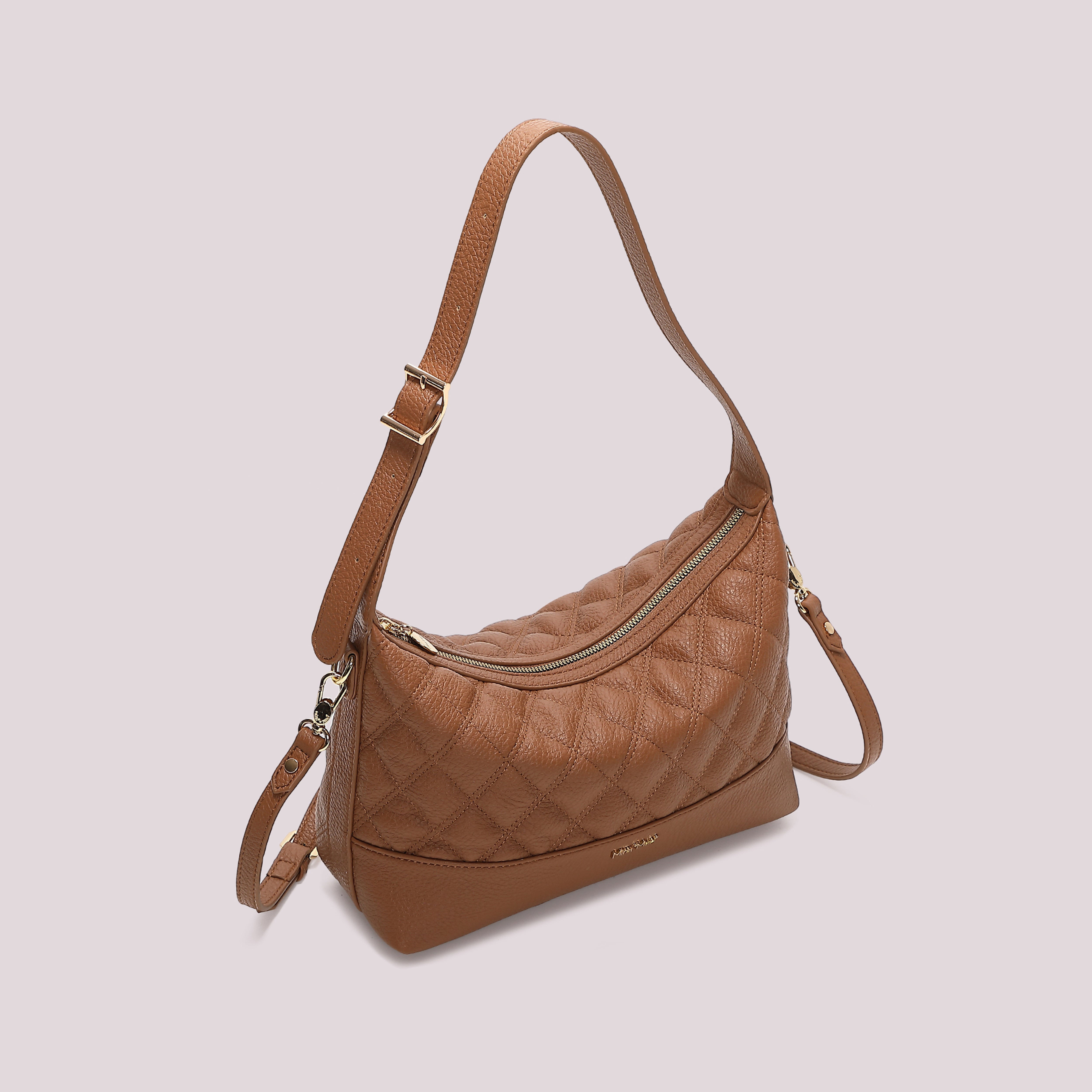 Mimi Mua Borsa a Spalla Trapuntata Base Liscia nero