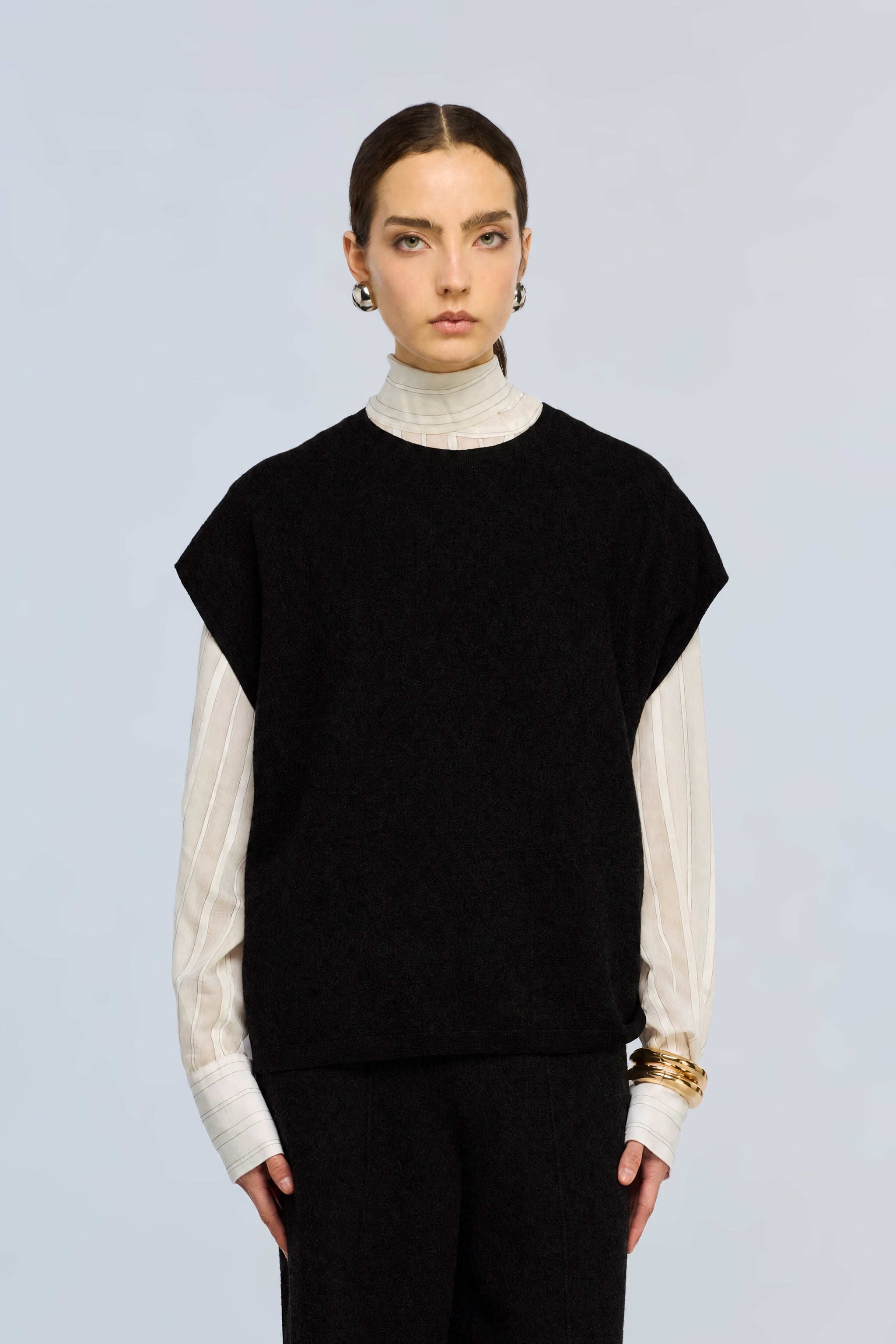 Semicouture Beth Maglia Lana Manica Corta