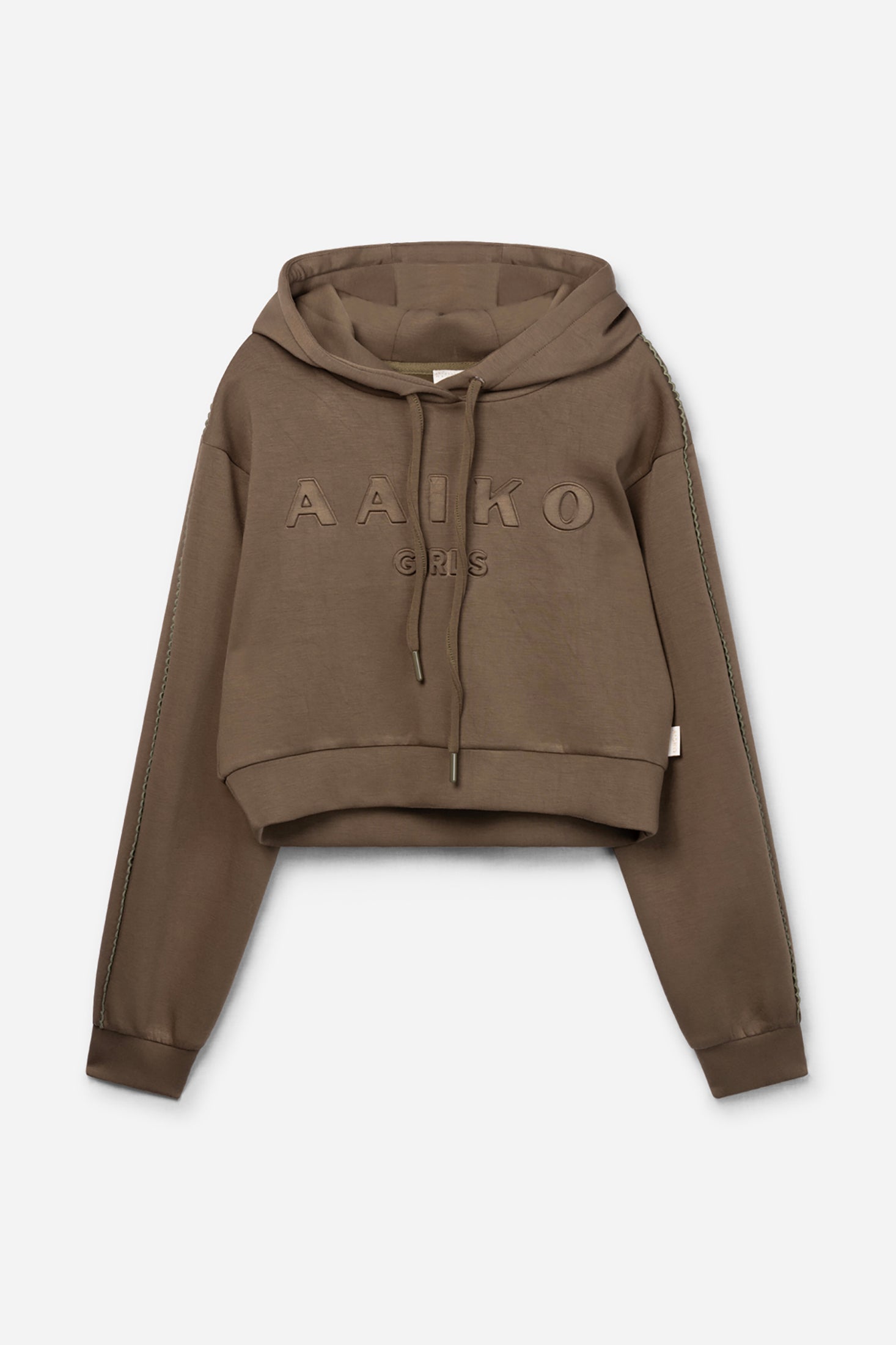 Aaiko Haylee felpa cappuccio verde bambina