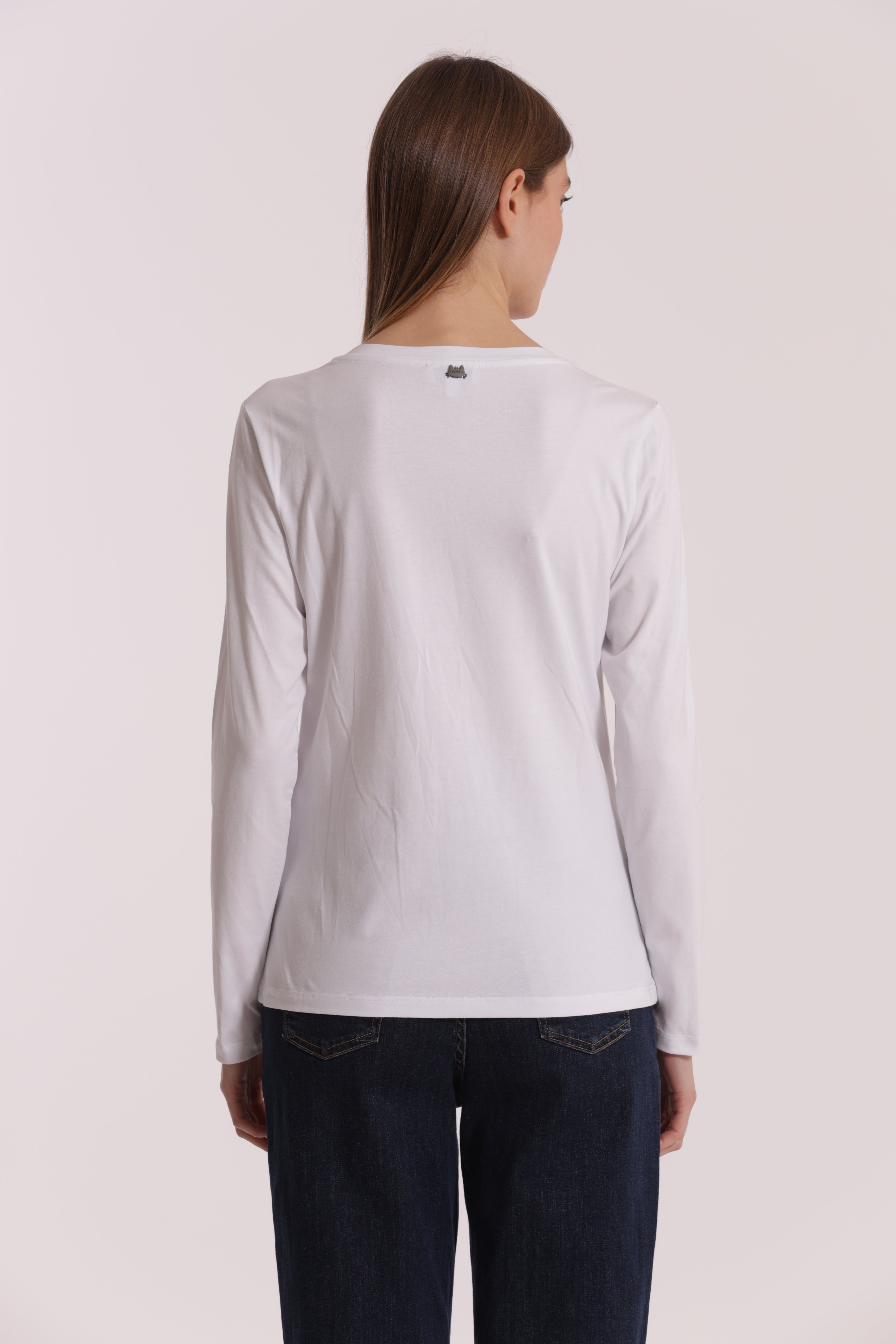 Mimi Mua Fashionista t-shirt bianco scritta logo