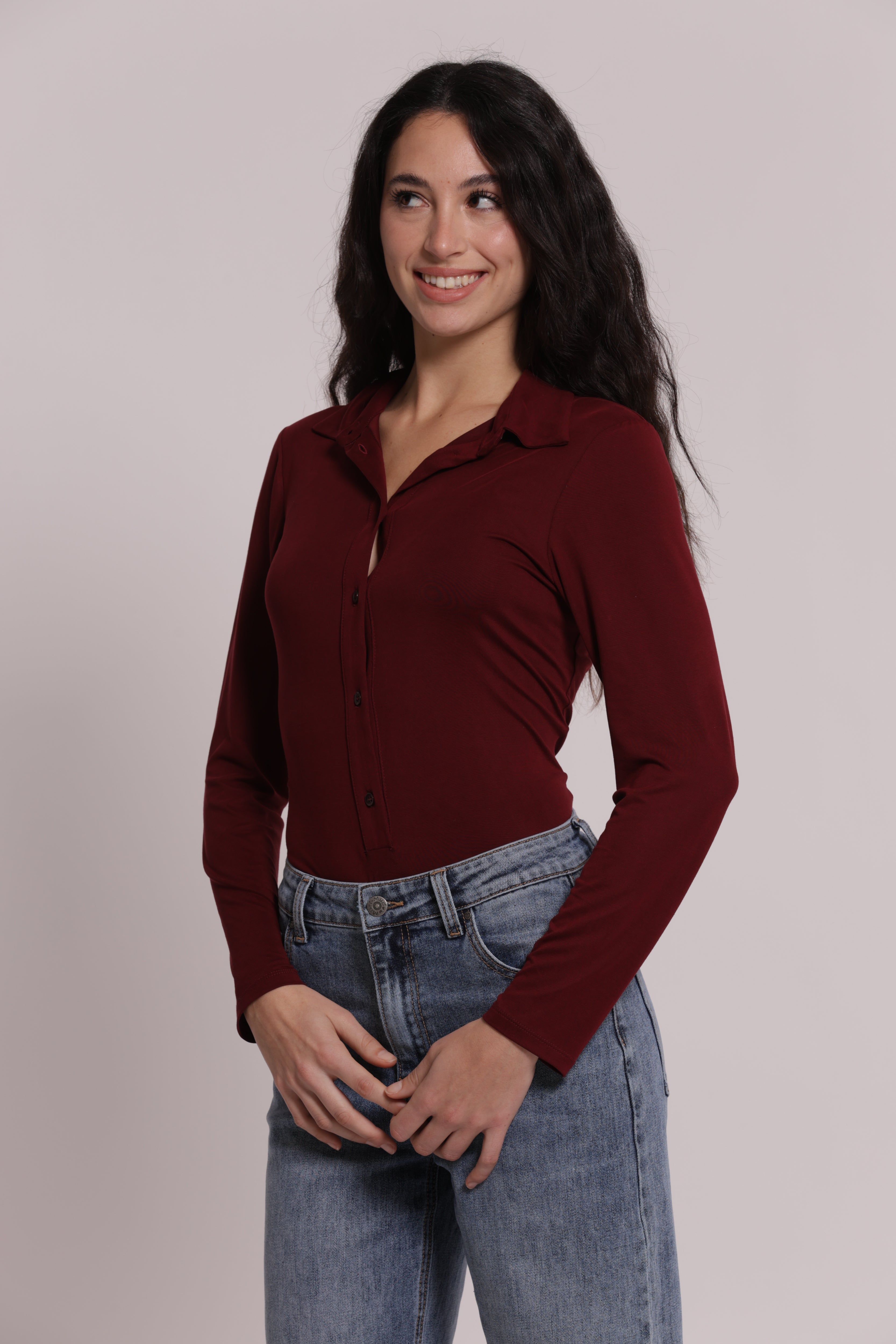 Mimi Mua Body Camicia Viscosa Nero S camicia elasticizzata