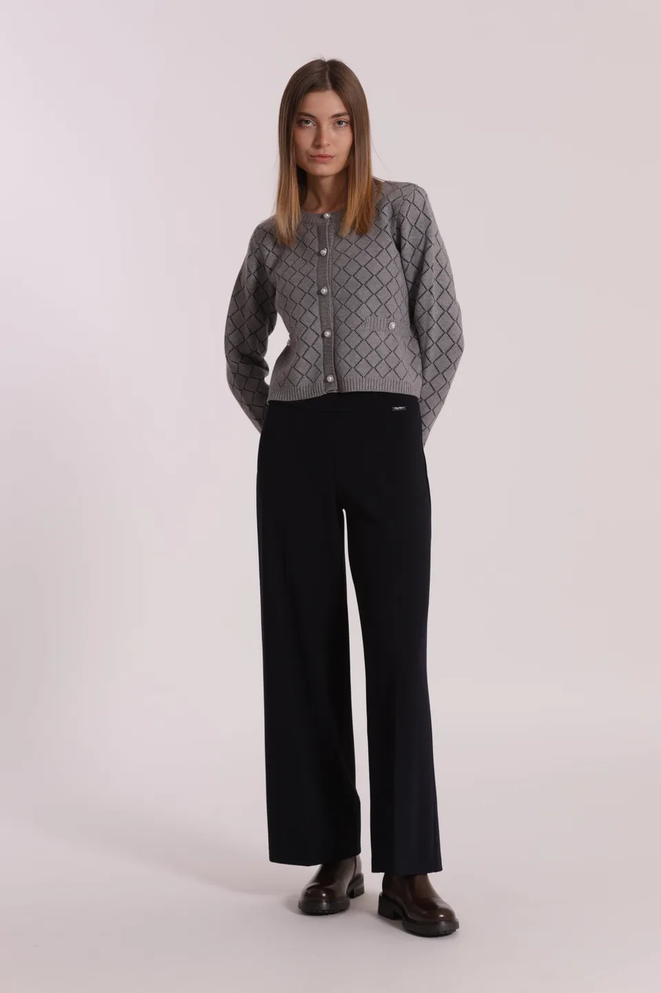 Mimi Mua Palazzo pantaloni in crepe nero