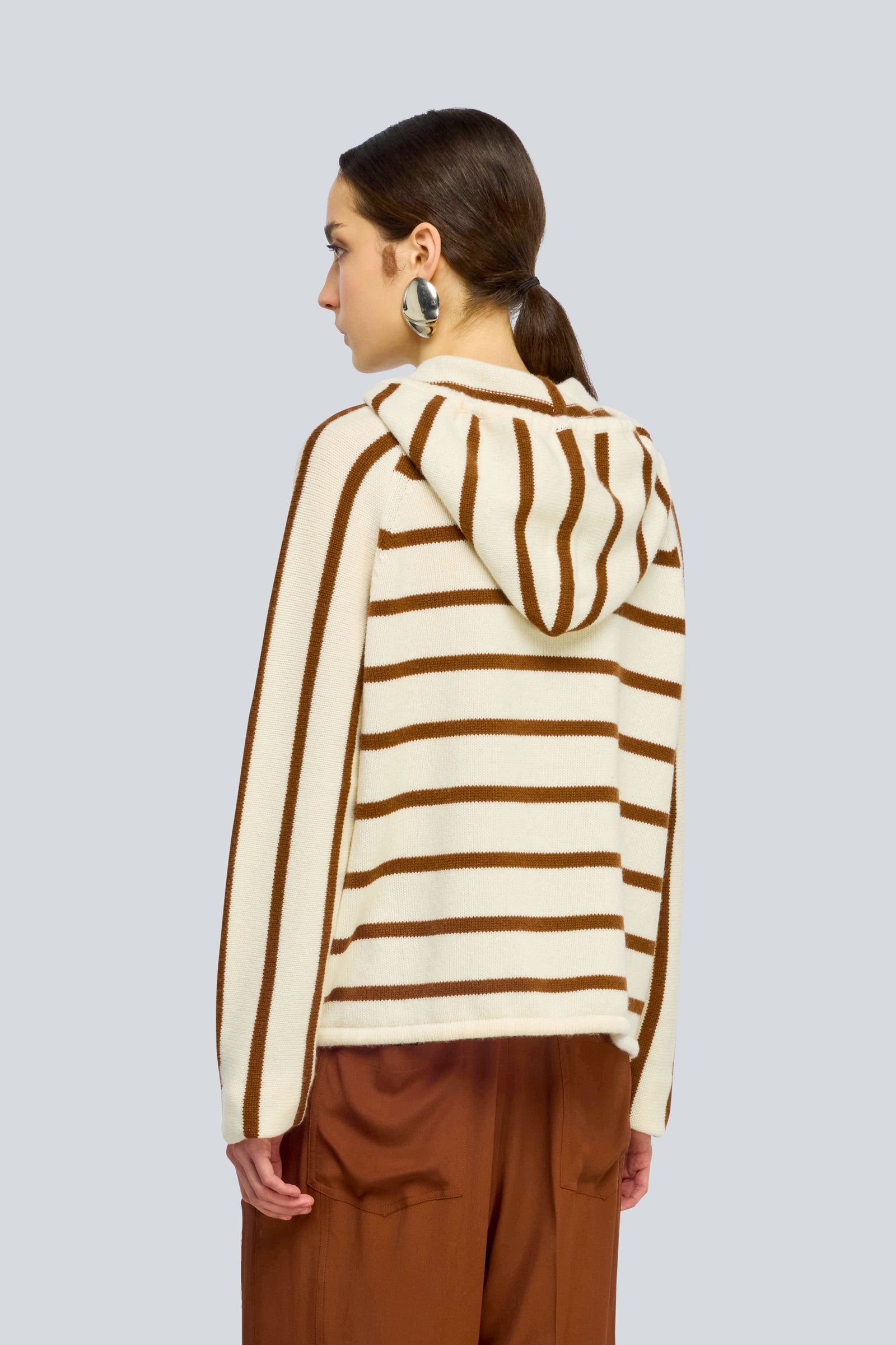 Semicouture Valerie felpa cashmere burro