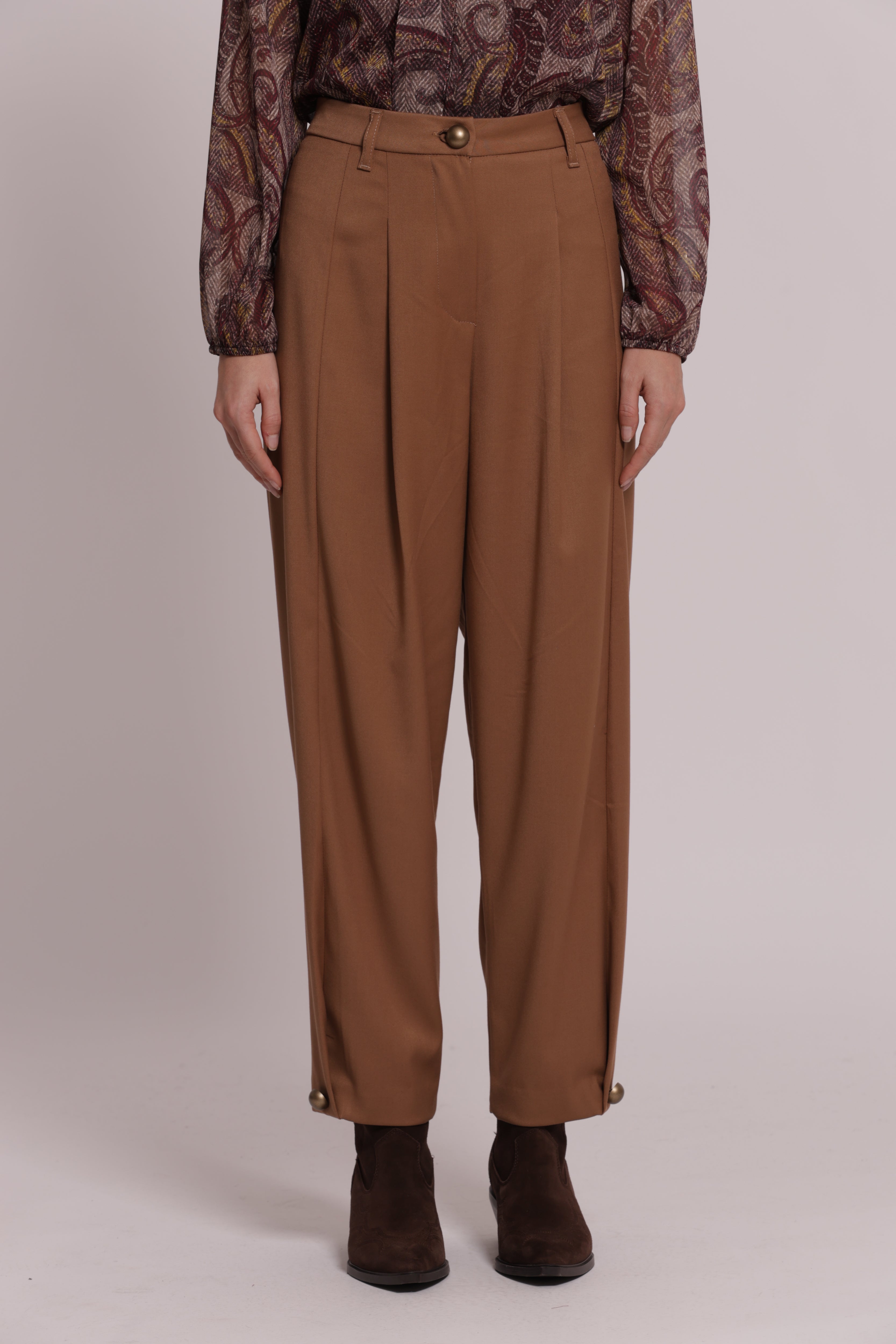 Mimi Mua Vanz pantalone con pinces nero