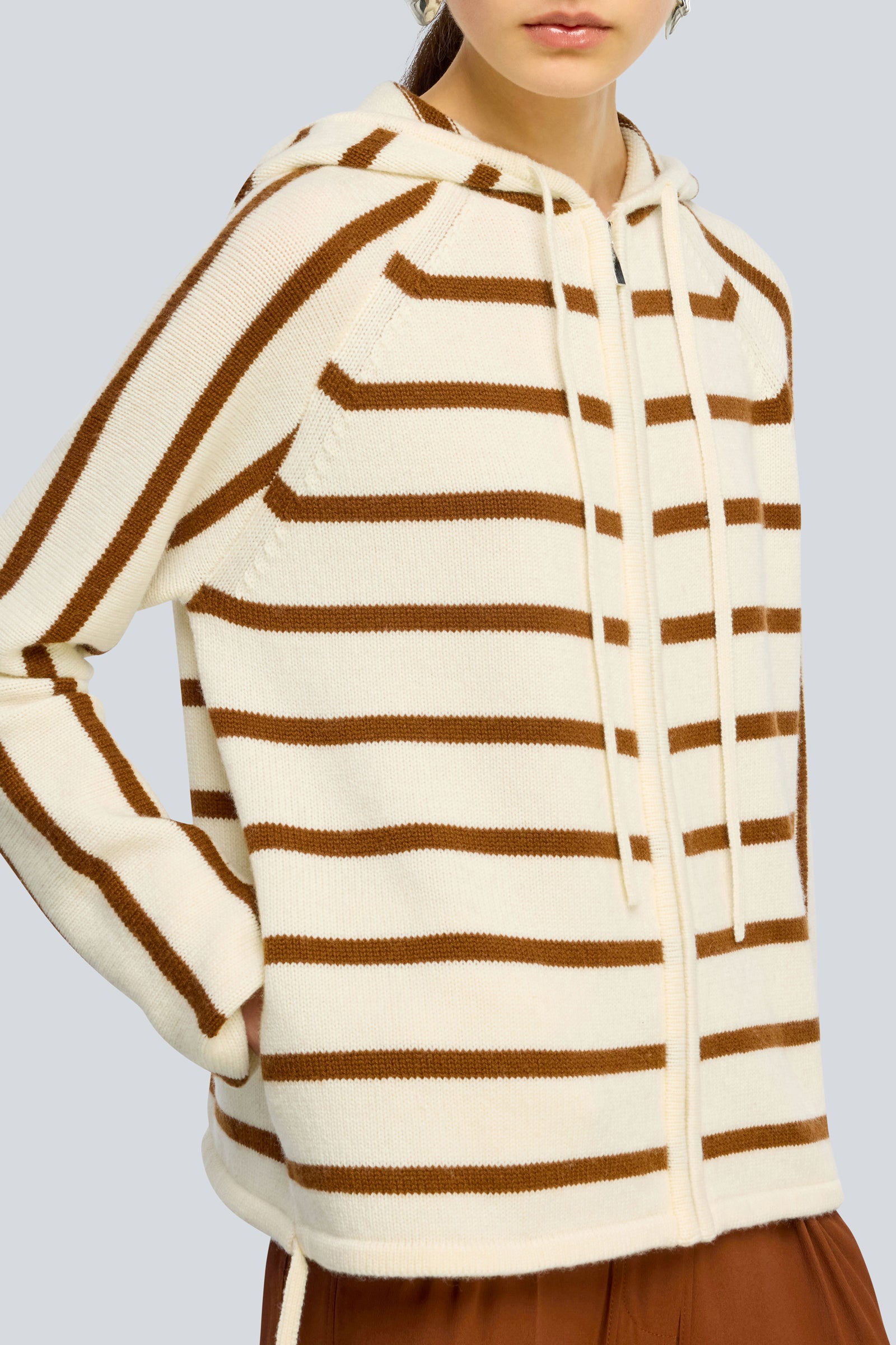 Semicouture Valerie felpa cashmere burro