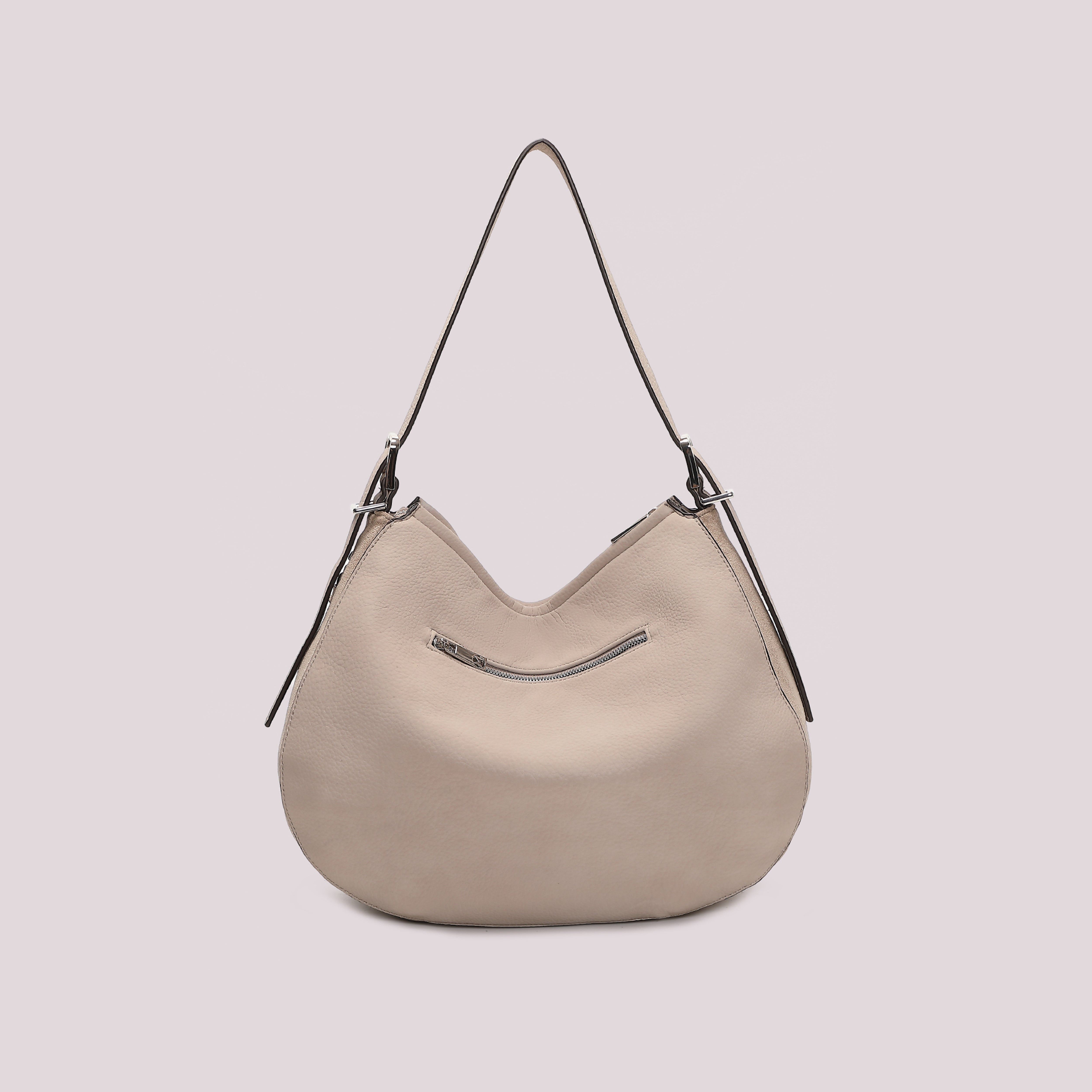 Mimi Mua borsa a spalla con fianchi effetto camoscio nero