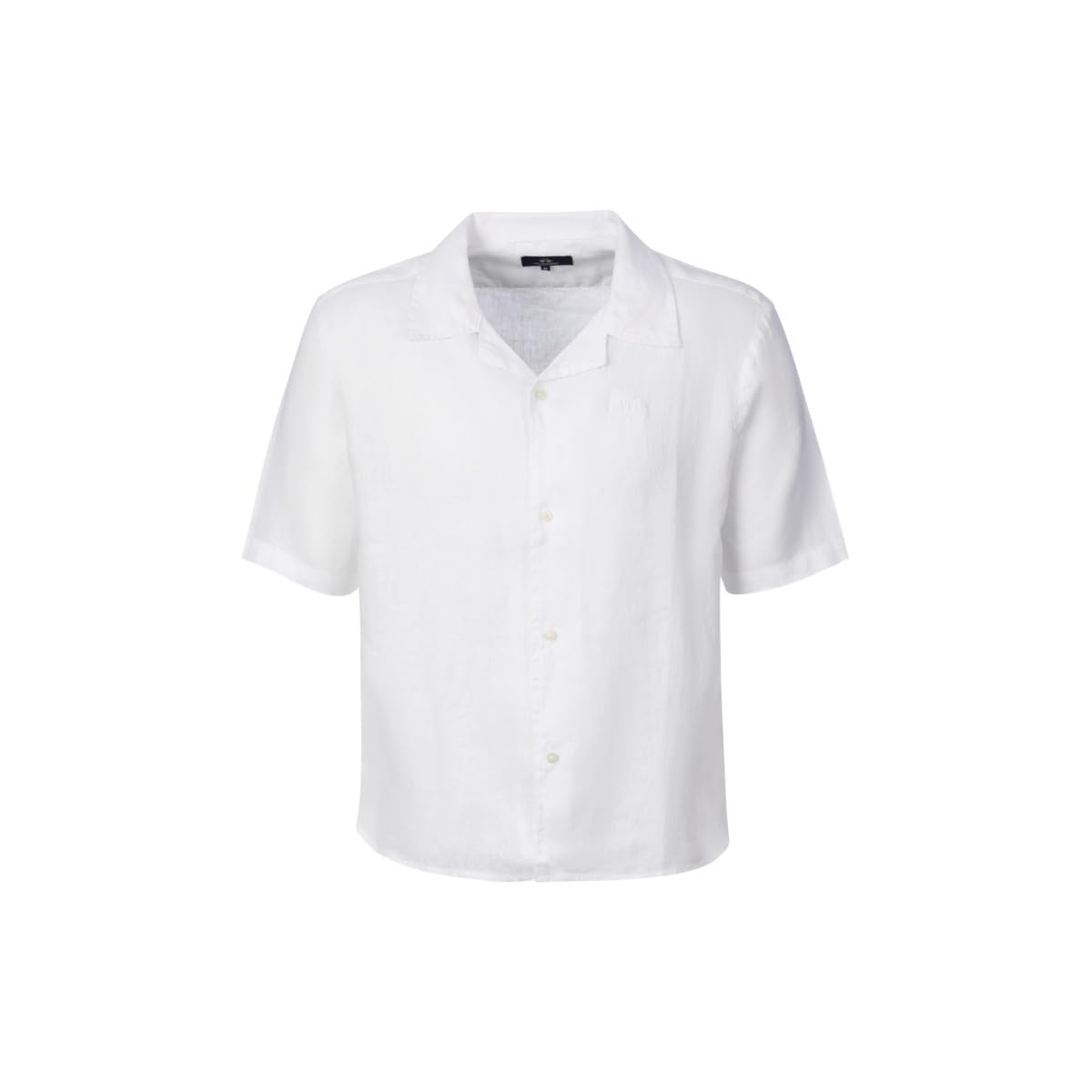 La Martina MCC025 camicia uomo verde lino manica corta