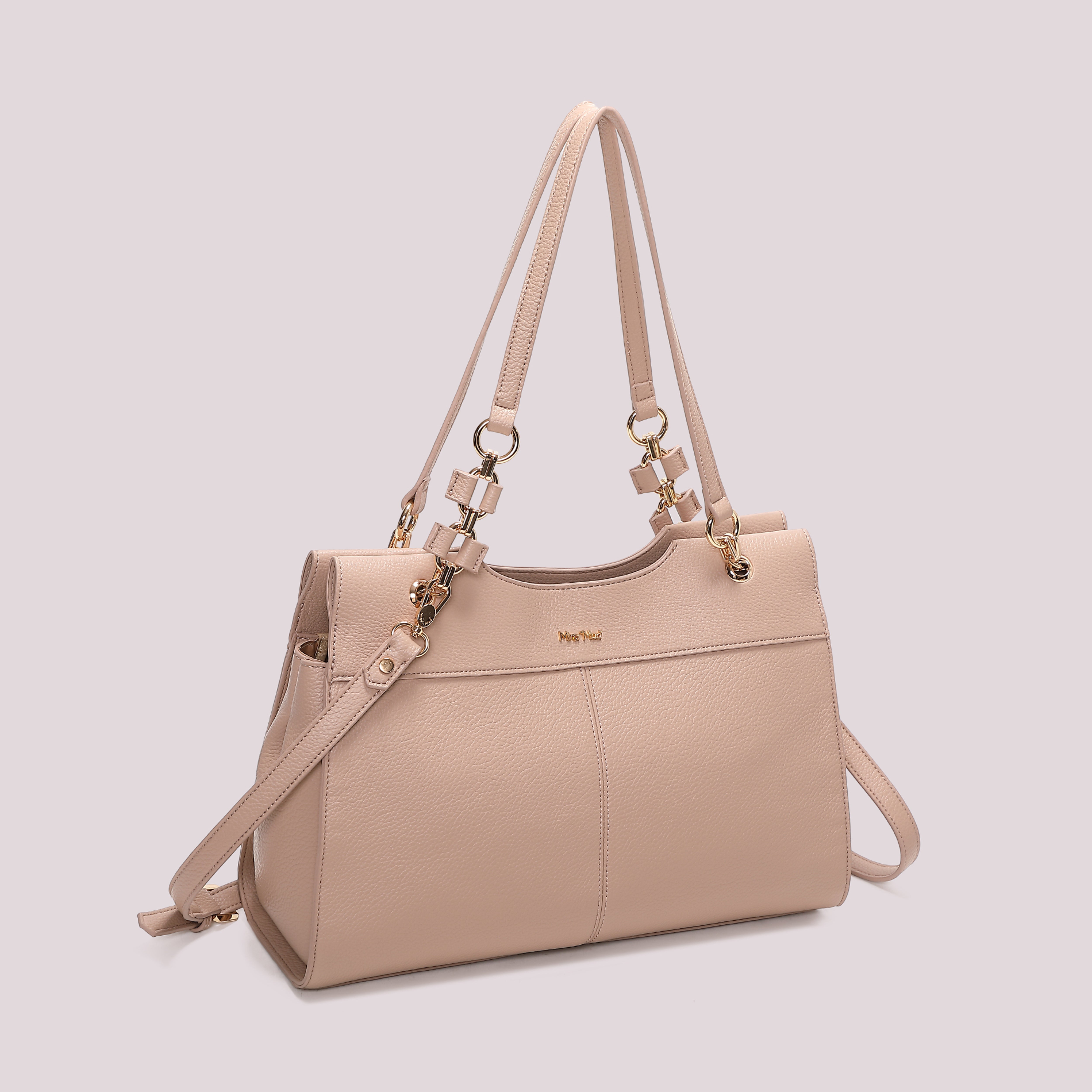 Mimi Mua Borsa Spalla Catena Manici Nero 38cm
