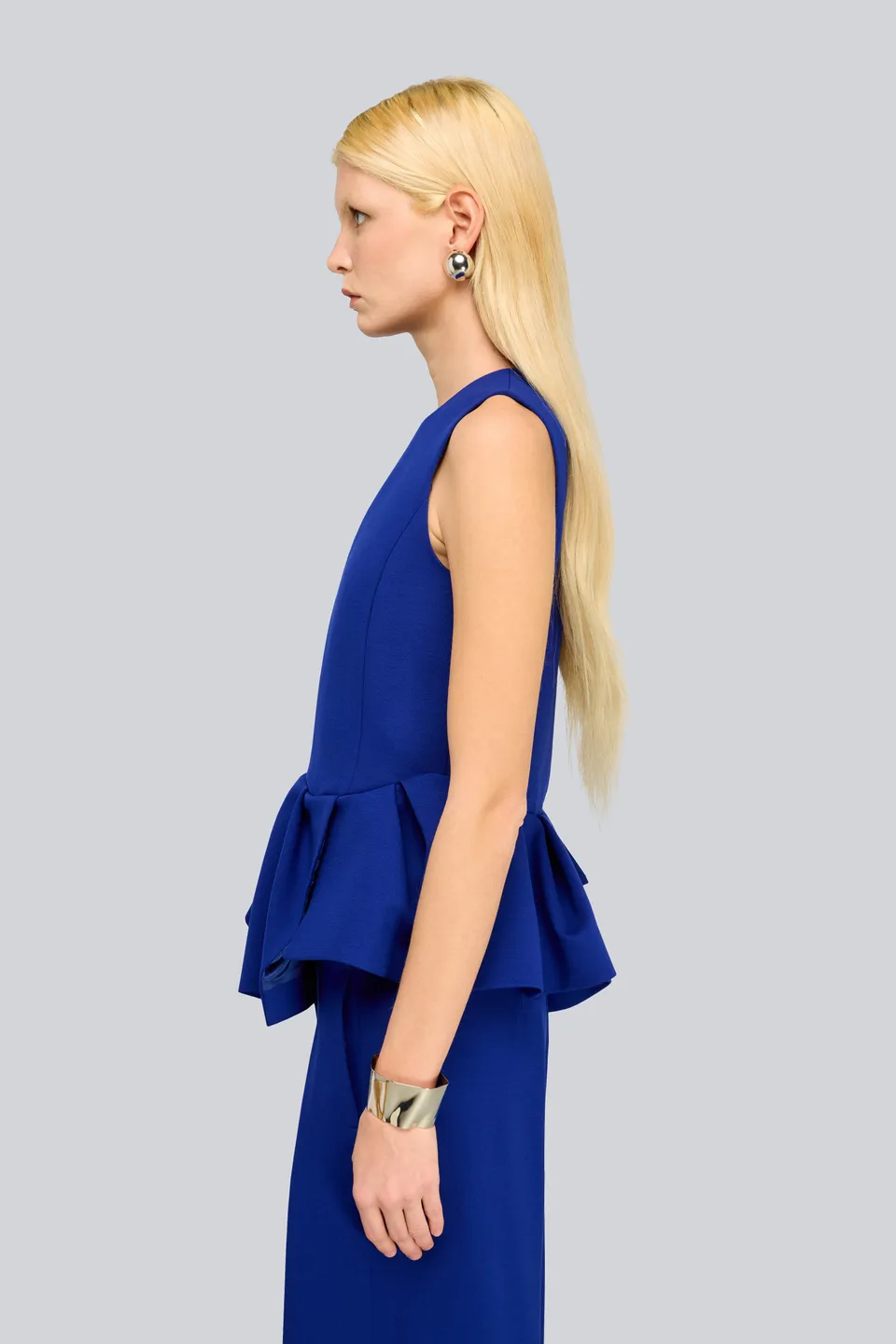 Semicouture Tacey Top Punto Milano con Balza