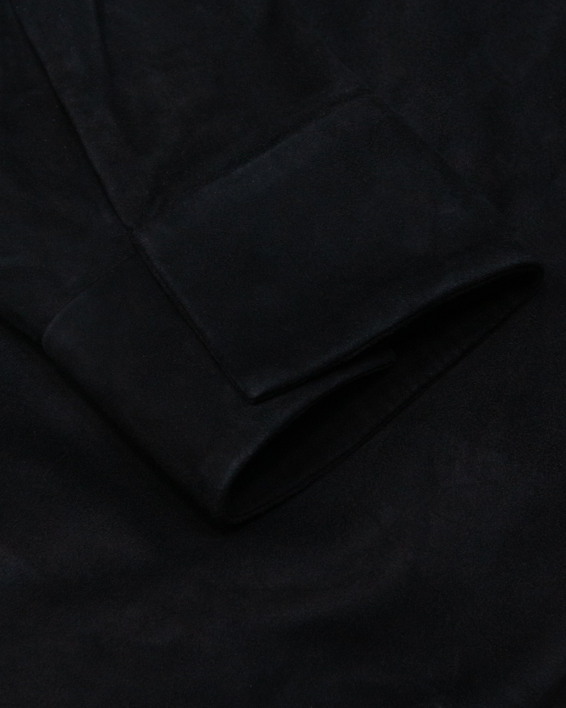 Altea Leon giacca camicia in suede blu navy foderata