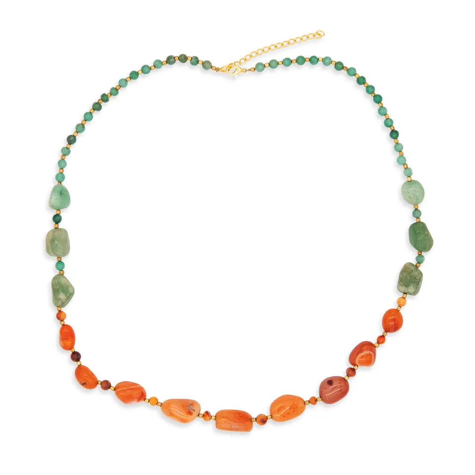 On Earth Cooperative Collection Lago collana pietre multicolore 65cm