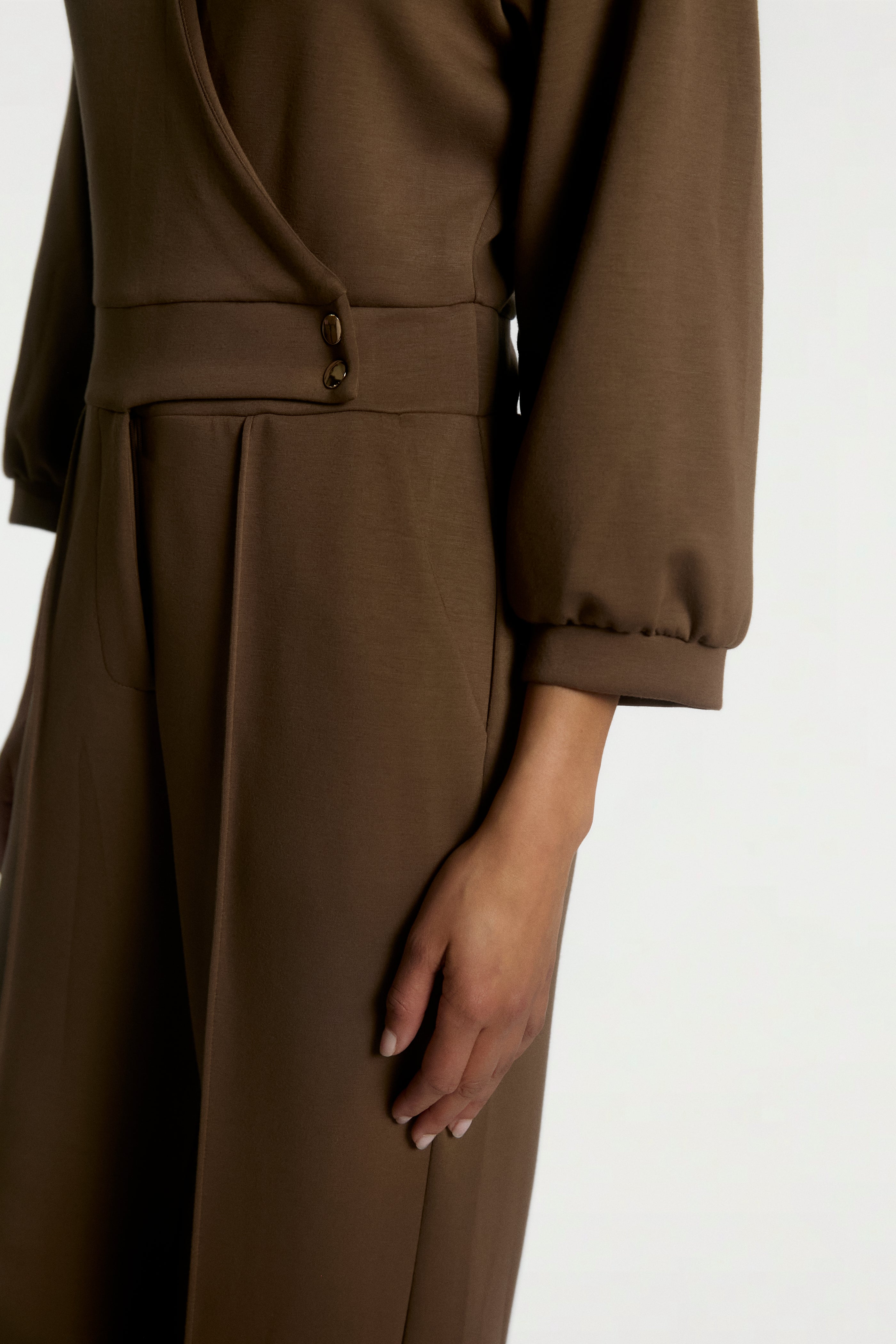 Aaiko Vion tuta marrone revers elegante