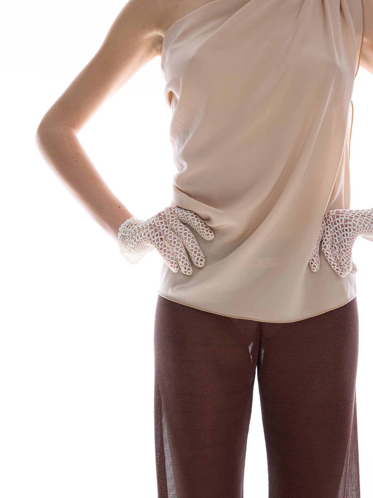 GiglioTigrato Simi Pants pantaloni rame mesh taglia M