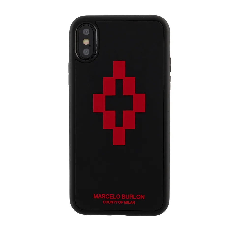 Marcelo Burlon County of Milan 3D Cross cover iPhone X/XS + vetro antiurto