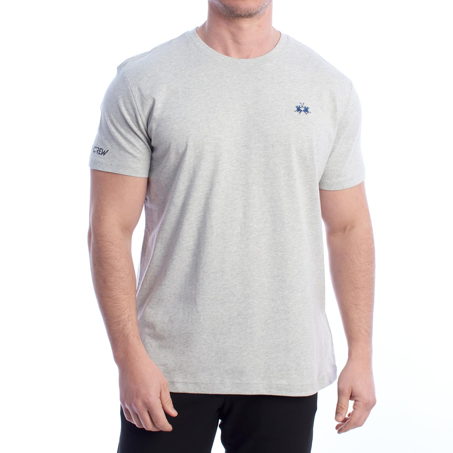 La Martina XMR010-JS206 T-Shirt Uomo Blu Cotone L