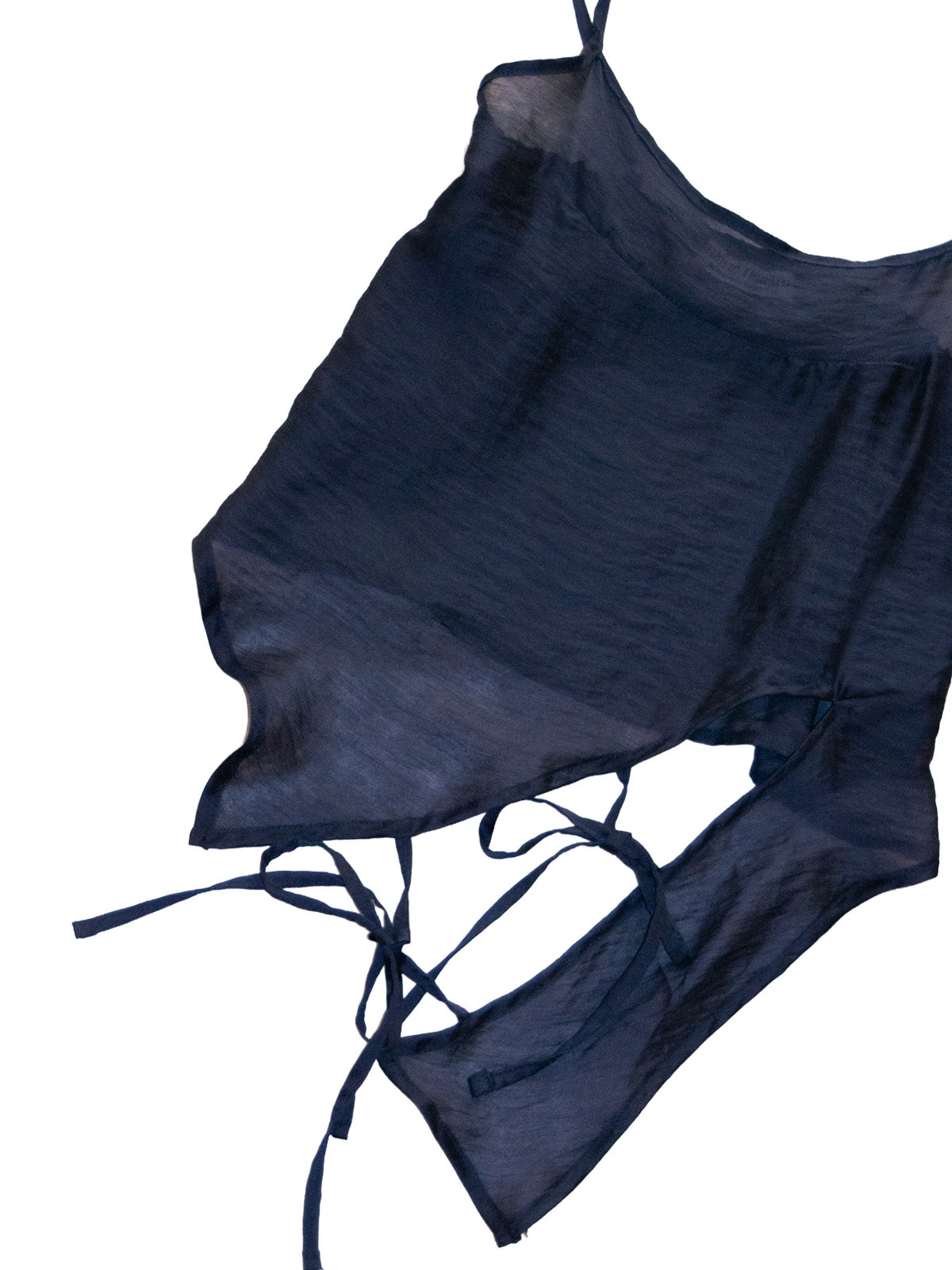 GiglioTigrato Panarea top blu notte tencel aderente