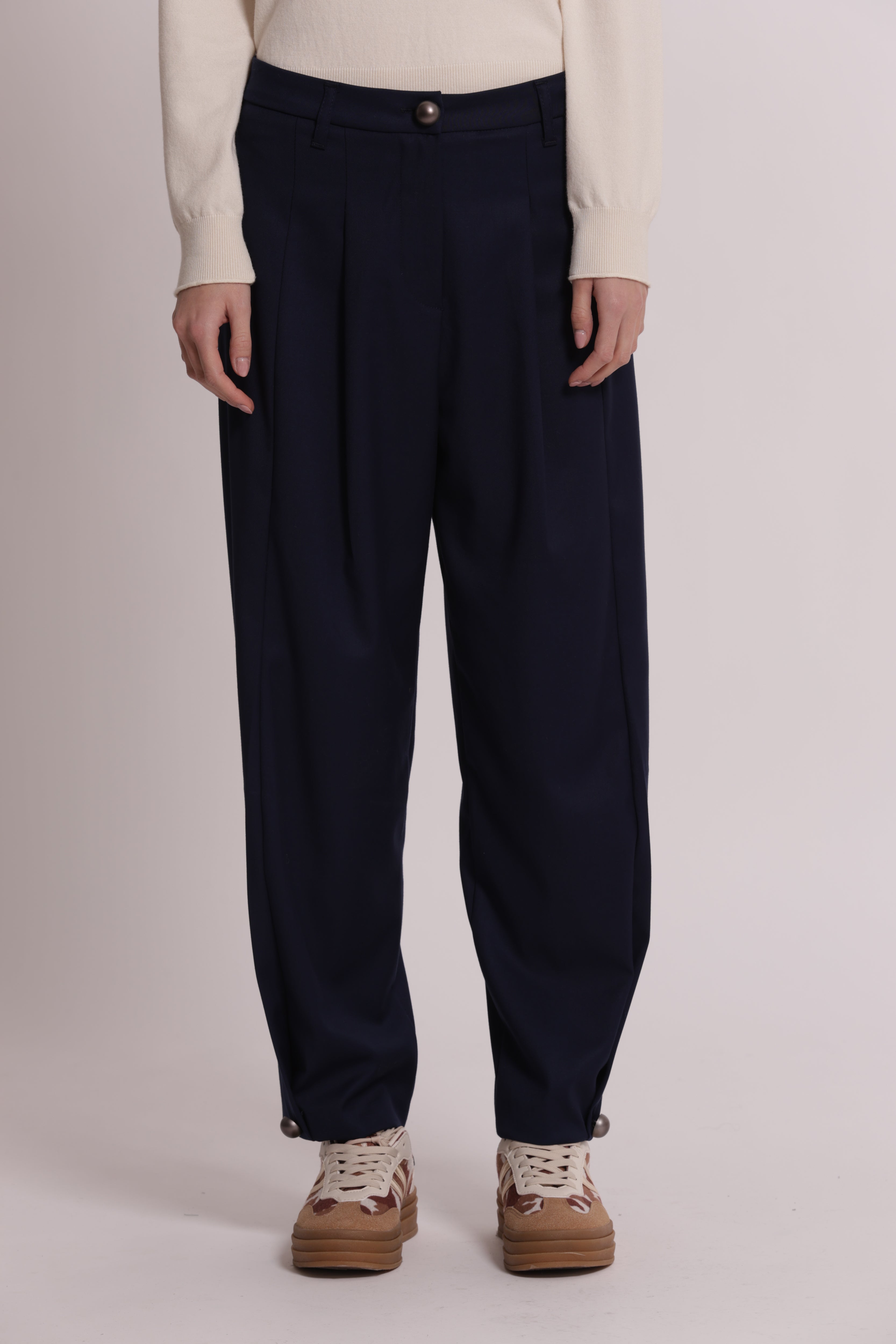 Mimi Mua Vanz pantalone con pinces nero