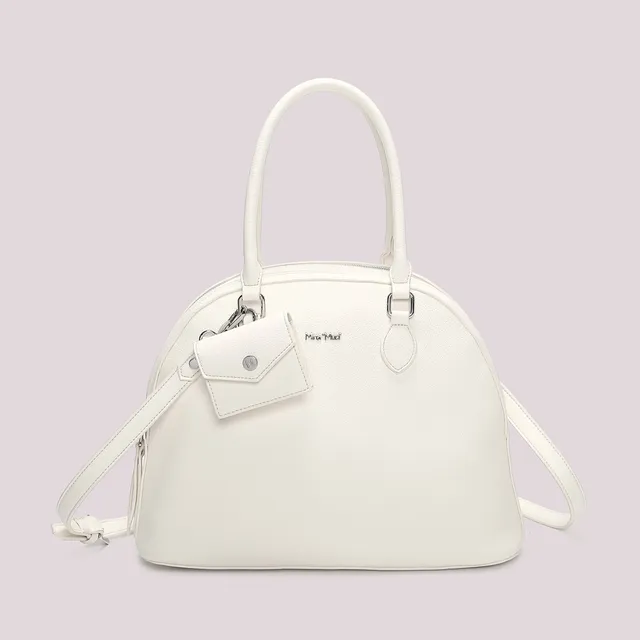 Mimi Mua 2 Zip e Borsina Miniatura borsa a spalla bianco