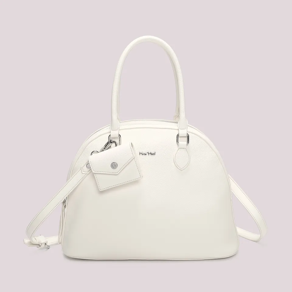 Mimi Mua 2 Zip e Borsina Miniatura borsa a spalla bianco