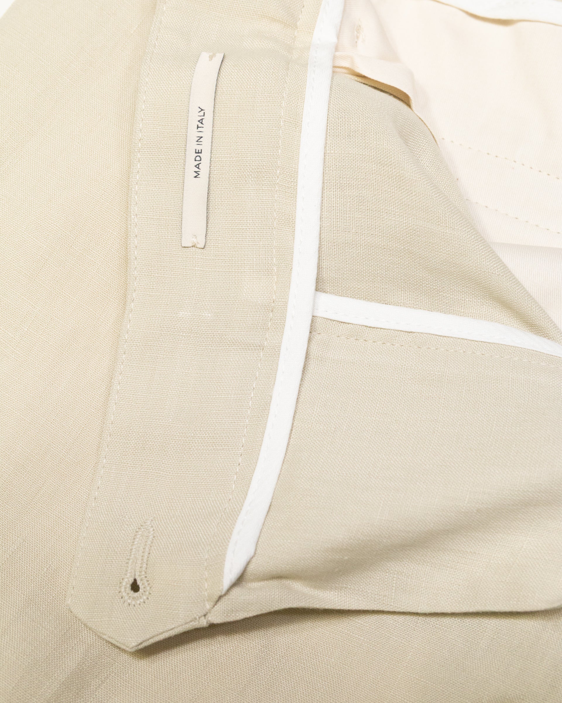 Altea Ronny pantalone chino panna malta lino
