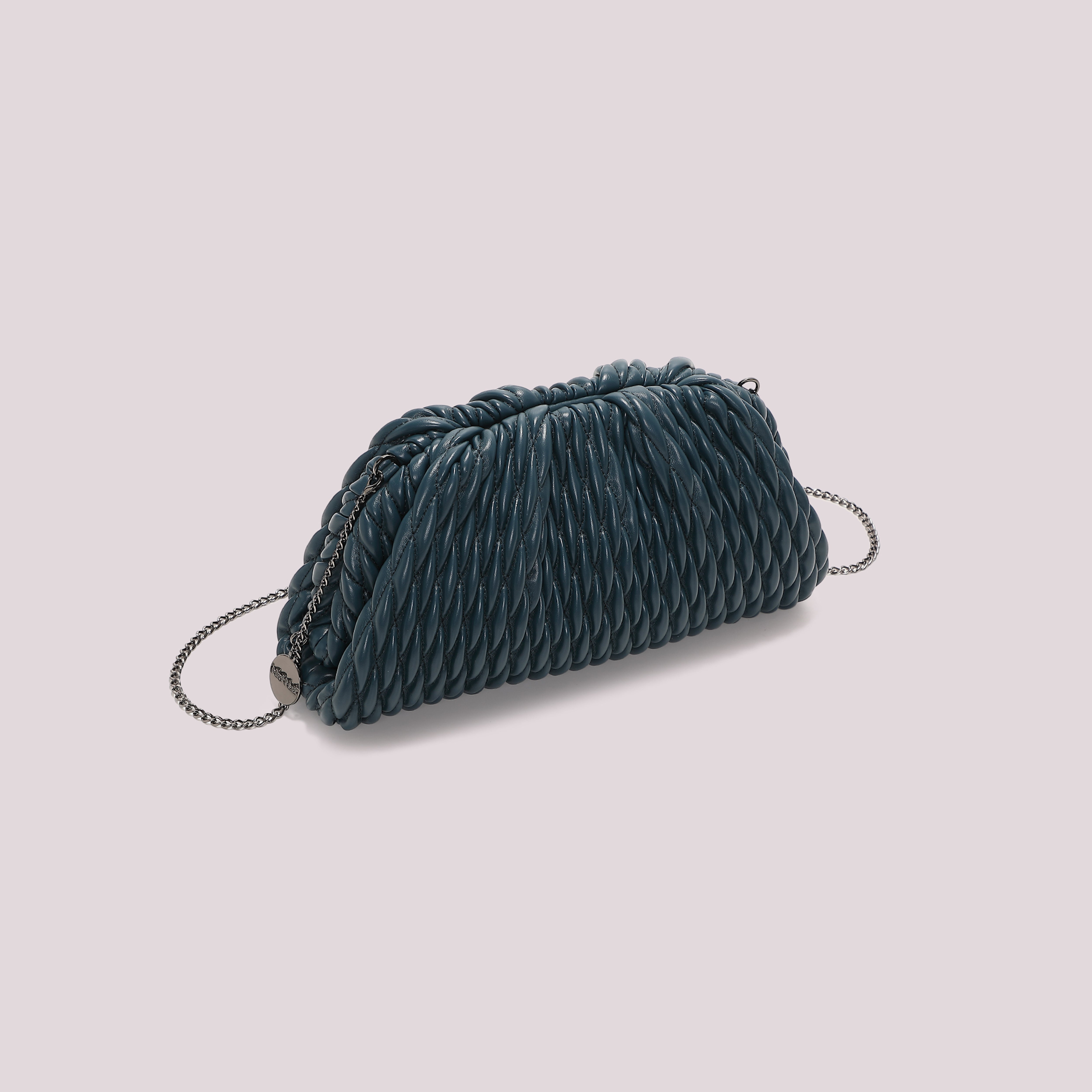 Mimi Mua Clutch Trapuntata Morbida Nero