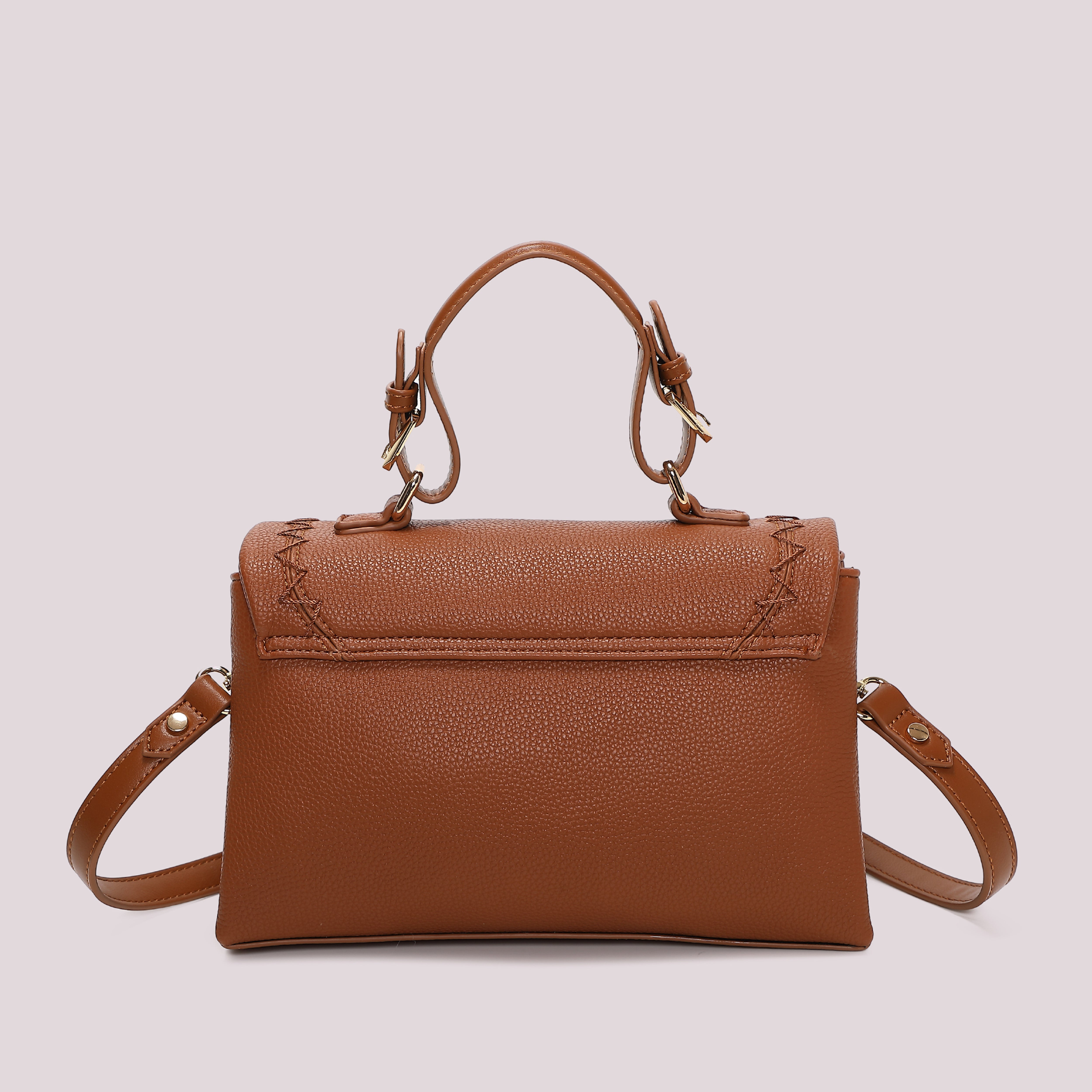 Mimi Mua Cuciture a Vista borsa a mano nero tracolla
