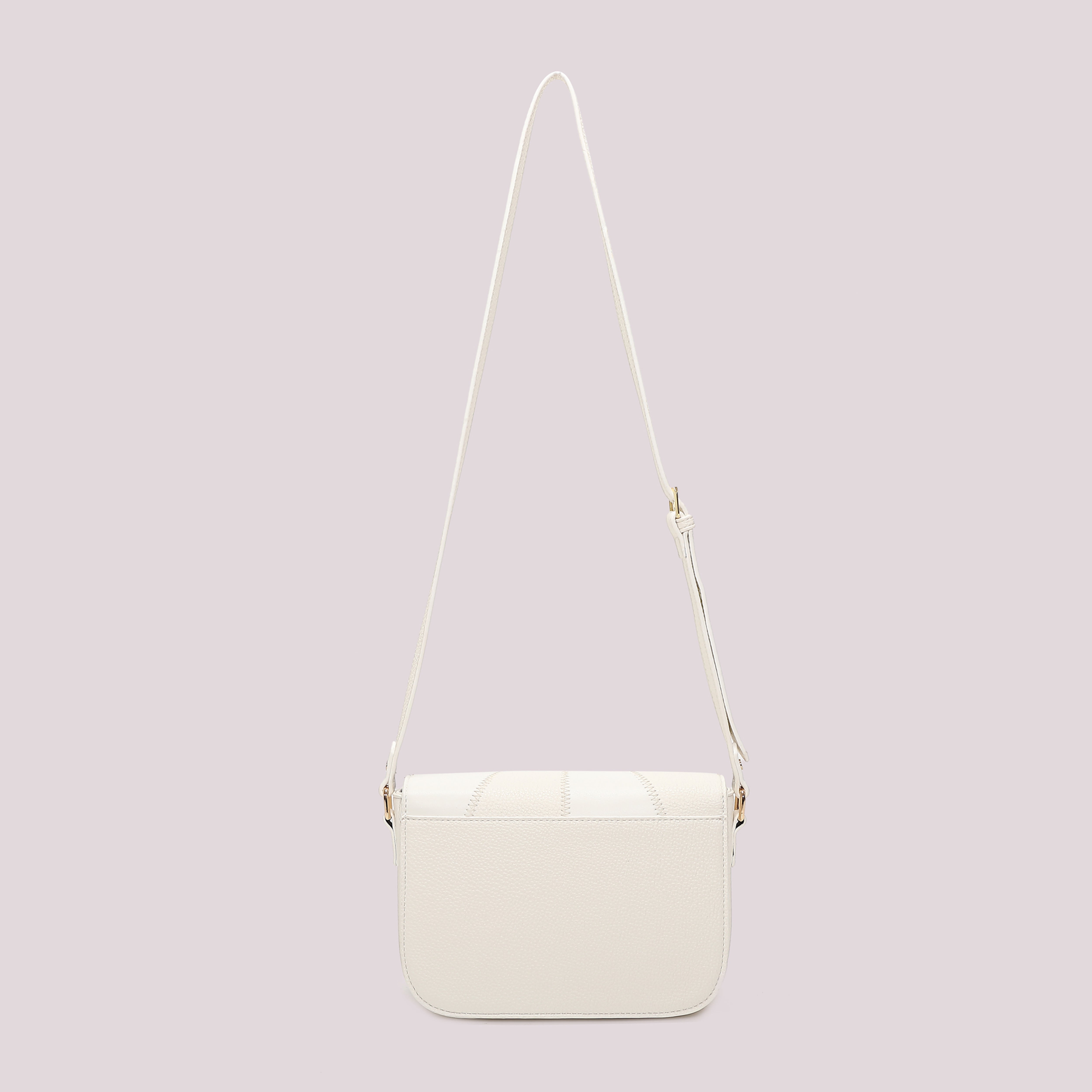 Mimi Mua borsa tracolla patta patchwork bianco