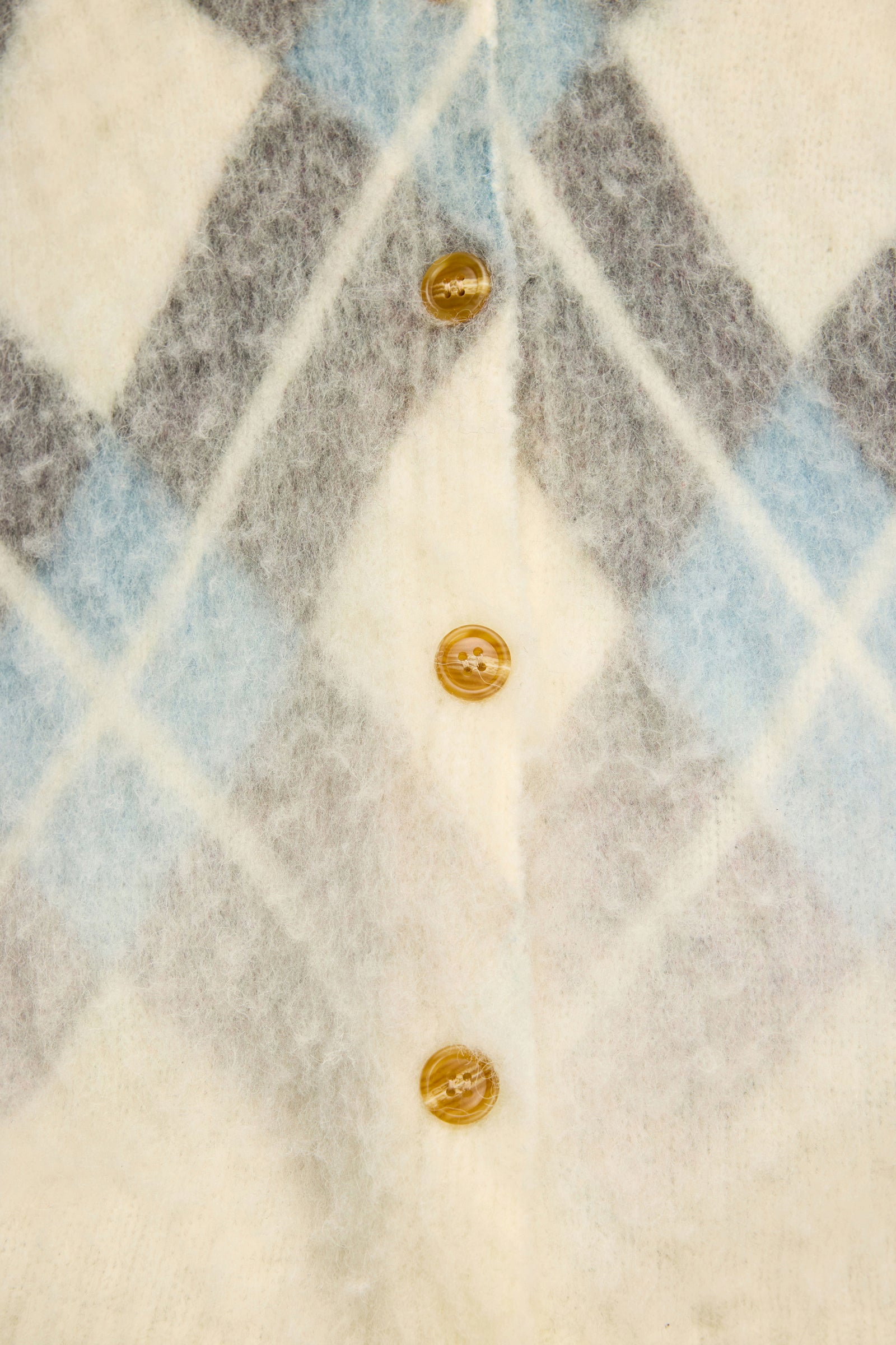 Semicouture Isabel cardigan alpaca rombi avio